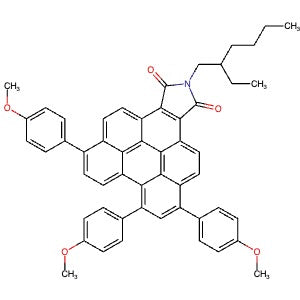 2459401-66-0 | 2-(2-Ethylhexyl)-6,8,11-tris(4-methoxyphenyl)-1H-peryleno[1,12-efg]isoindole-1,3(2H)-dione - Hoffman Fine Chemicals