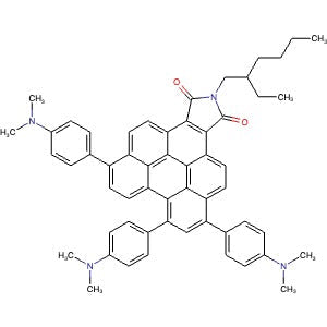 2459401-67-1 | 6,8,11-Tris(4-(dimethylamino)phenyl)-2-(2-ethylhexyl)-1H-peryleno[1,12-efg]isoindole-1,3(2H)-dione - Hoffman Fine Chemicals