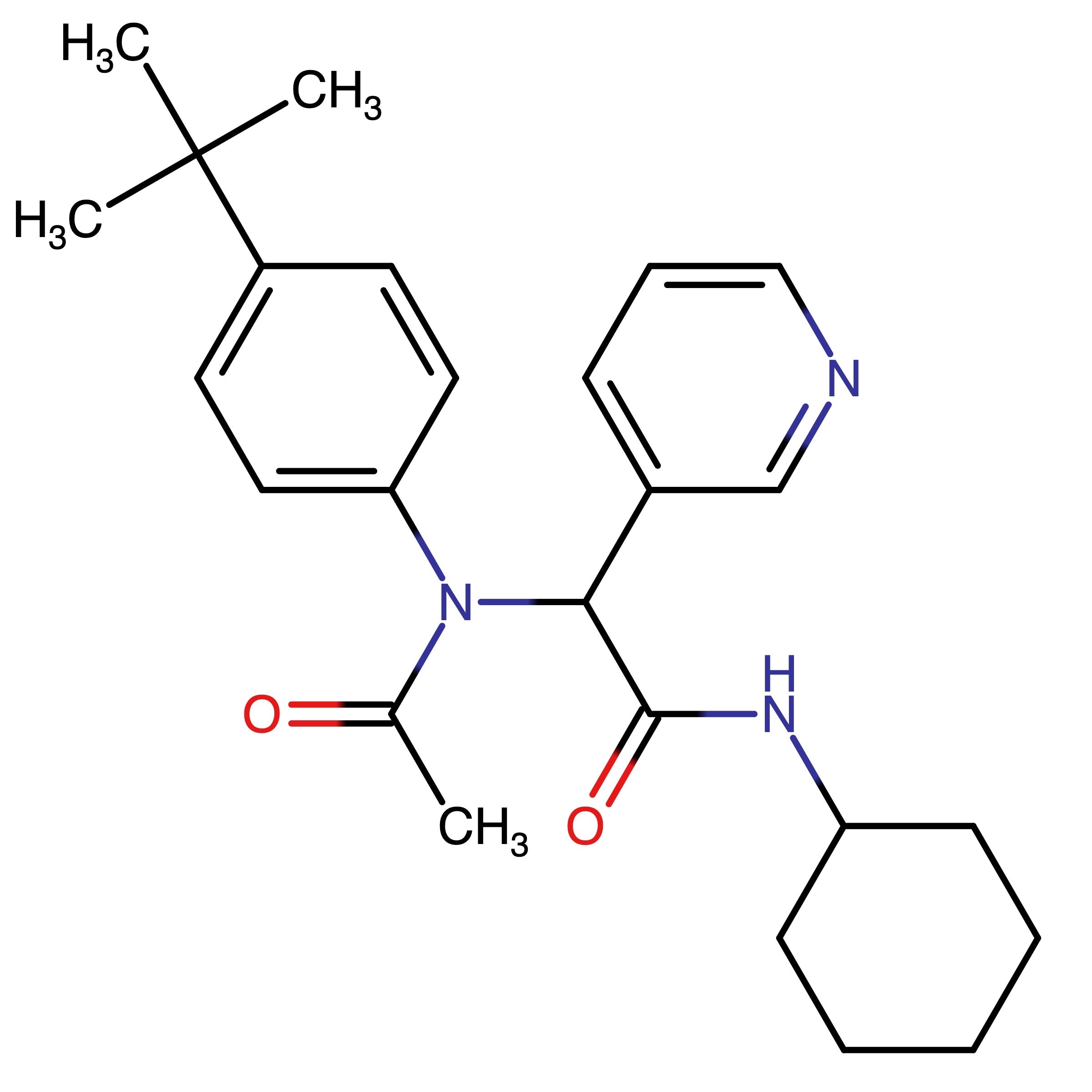 CAS RN 2498659-24-6 | 2-(N-(4-(tert-Butyl)phenyl)acetamido)-N-cyclohexyl-2-(pyridin-3-yl)acetamide
