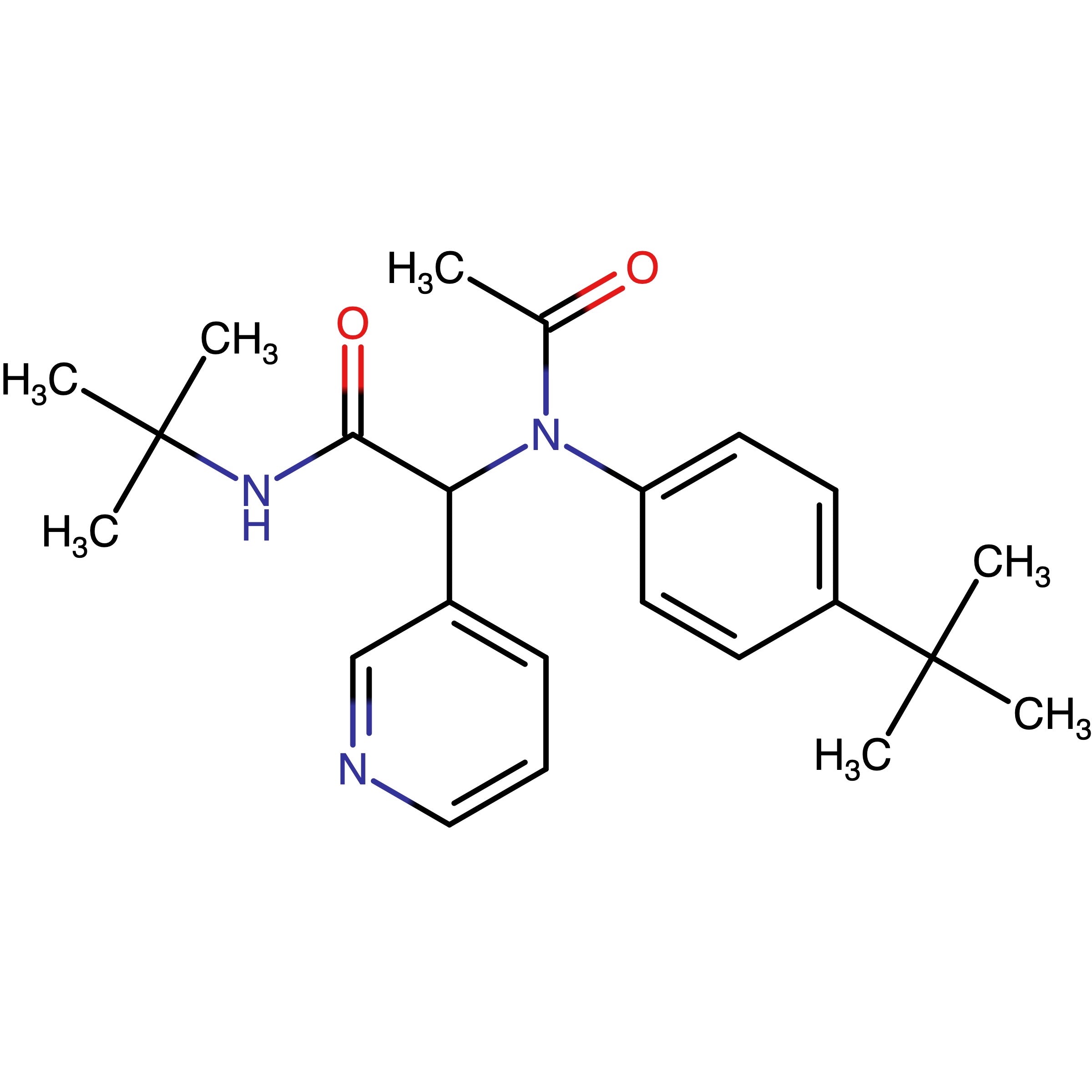 CAS RN 2498659-36-0 | N-(tert-Butyl)-2-(N-(4-(tert-butyl)phenyl)acetamido)-2-(pyridin-3-yl)acetamide