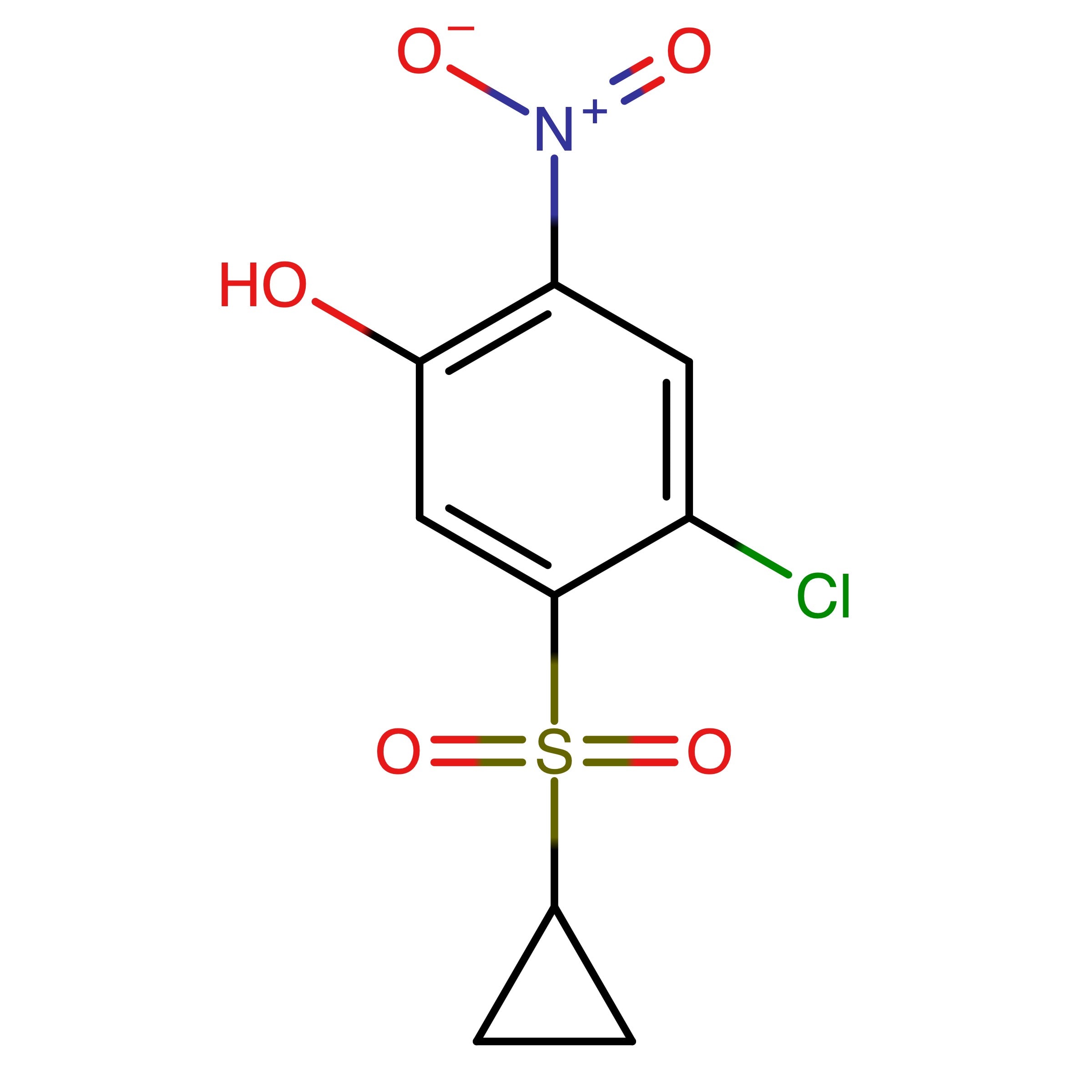 CAS RN 2512862-03-0 | 4_Chloro_5_(cyclopropylsulfonyl)_2_nitrophenol