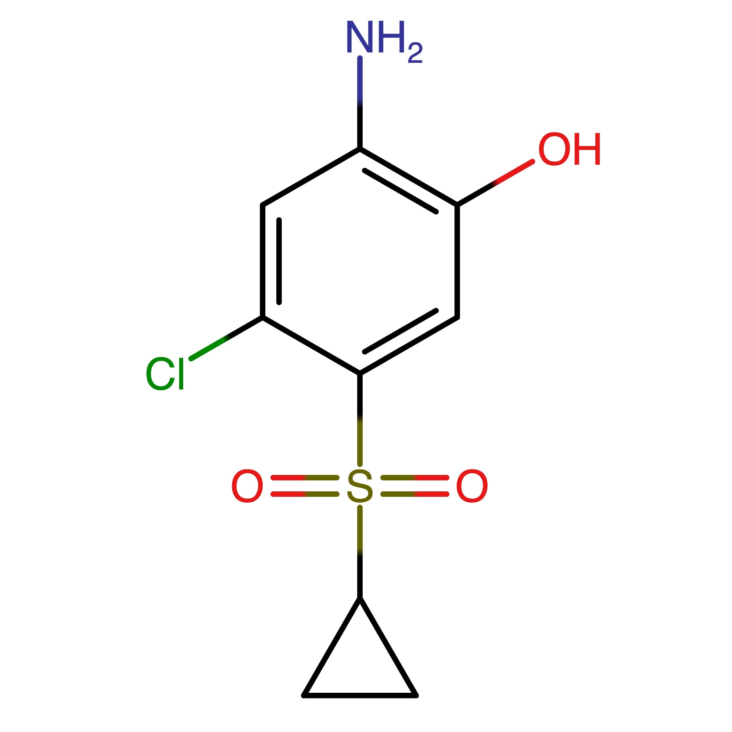 CAS RN 2512862-07-4 | 2-Amino-4-chloro-5-(cyclopropylsulfonyl)phenol
