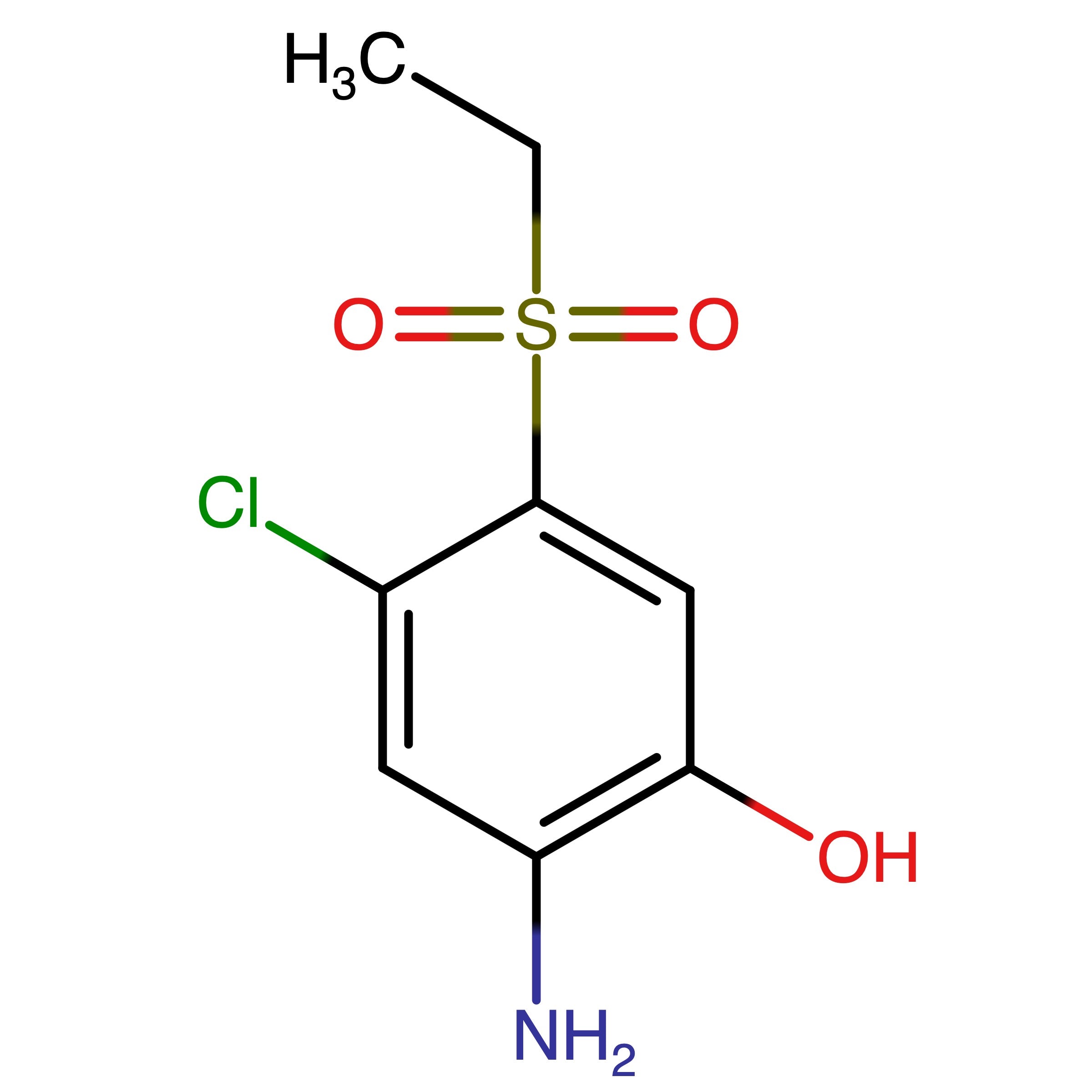 CAS RN 2512862-31-4 | 2-Amino-4-chloro-5-(ethylsulfonyl)phenol