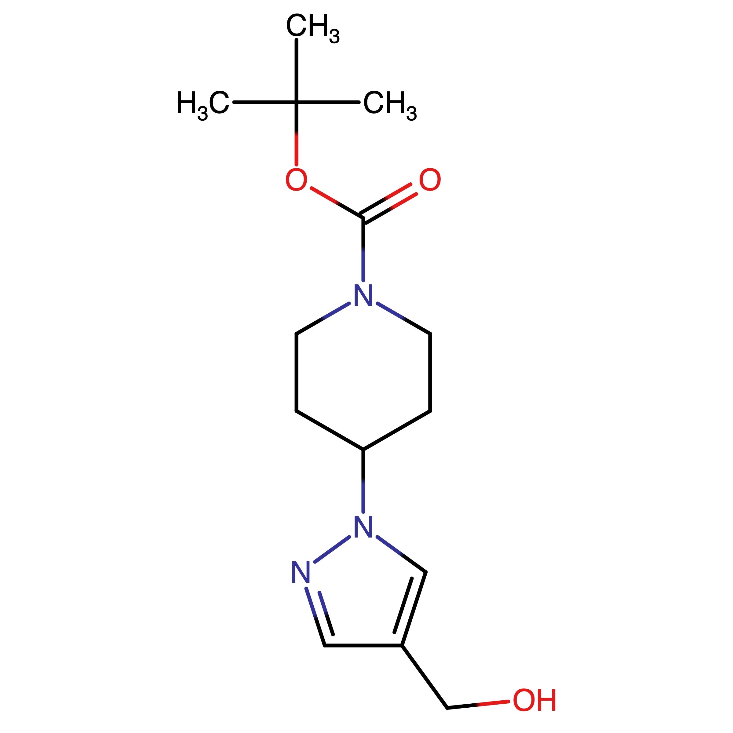 CAS RN 2568531-47-3 | tert-Butyl 4-(4-(hydroxymethyl)-1H-pyrazol-1-yl)piperidine-1-carboxylate