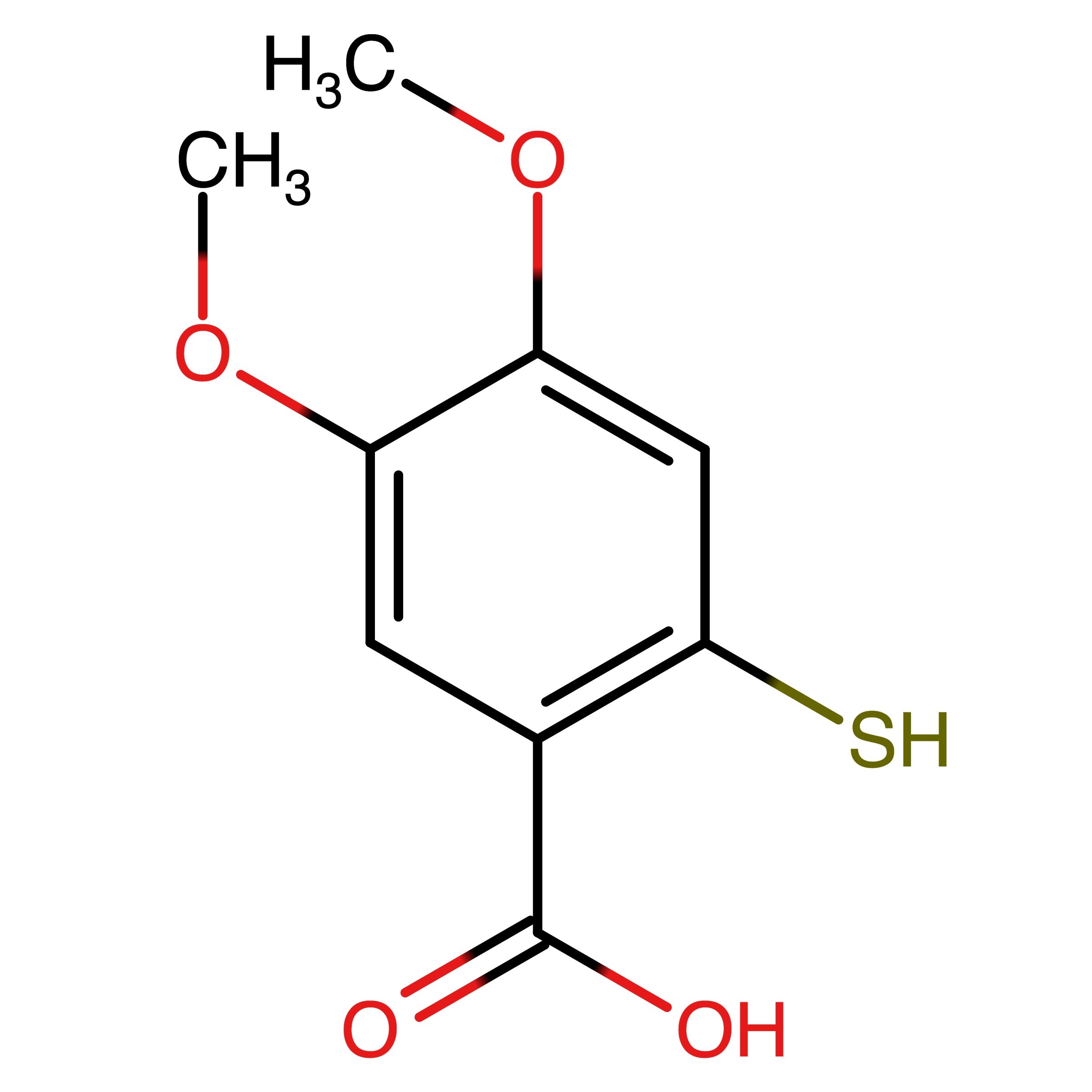 CAS RN 25697-54-5 | 2-Mercapto-4,5-dimethoxy-benzoic acid