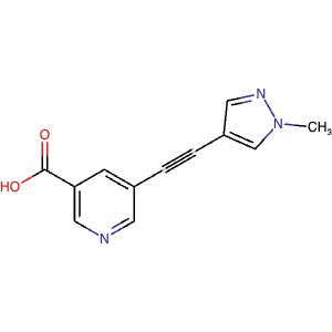 2570062-90-5 | 5-((1-Methyl-1H-pyrazol-4-yl)ethynyl)nicotinic acid - Hoffman Fine Chemicals