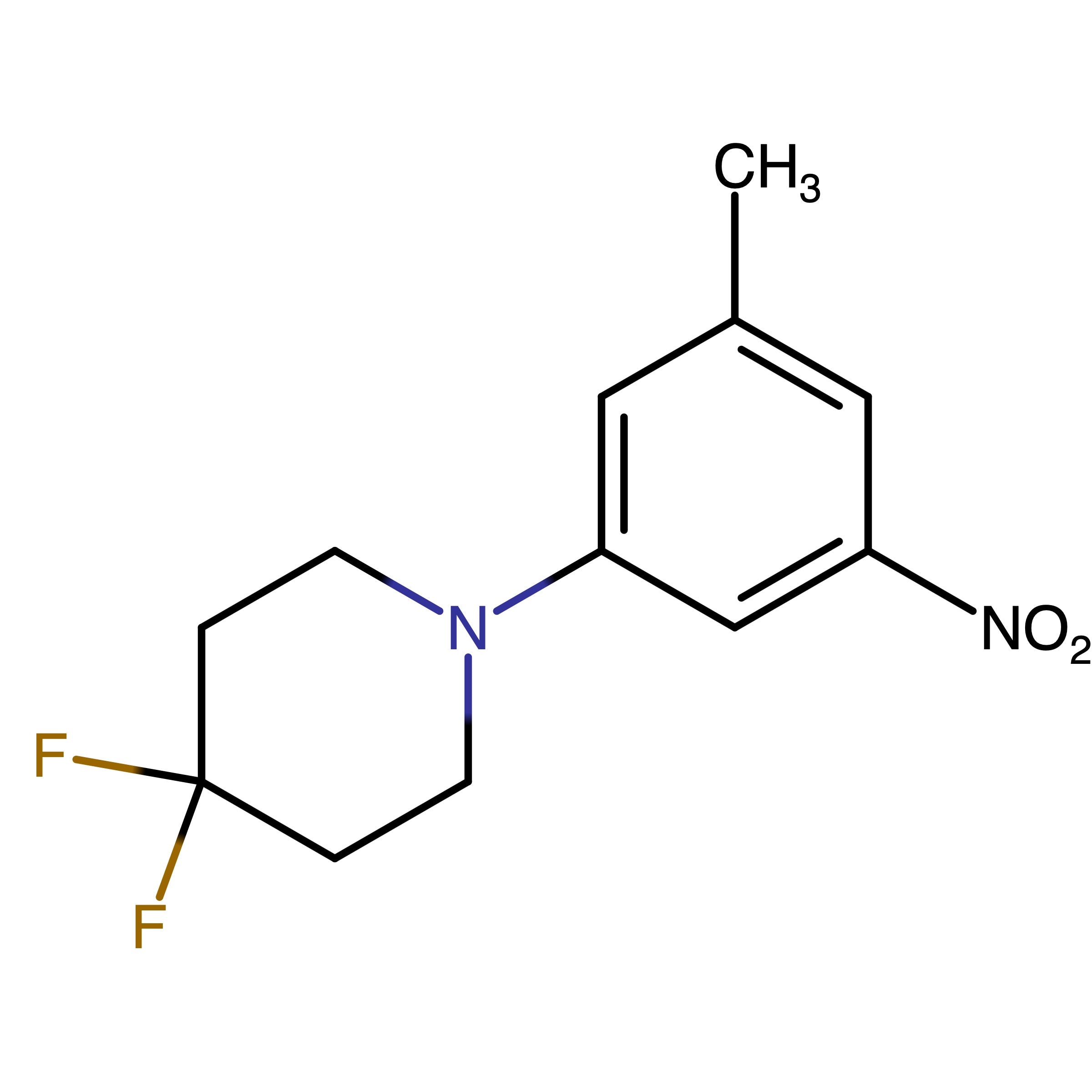 CAS RN 2600408-40-8 | 4,4-Difluoro-1-(3-methyl-5-nitrophenyl)piperidine