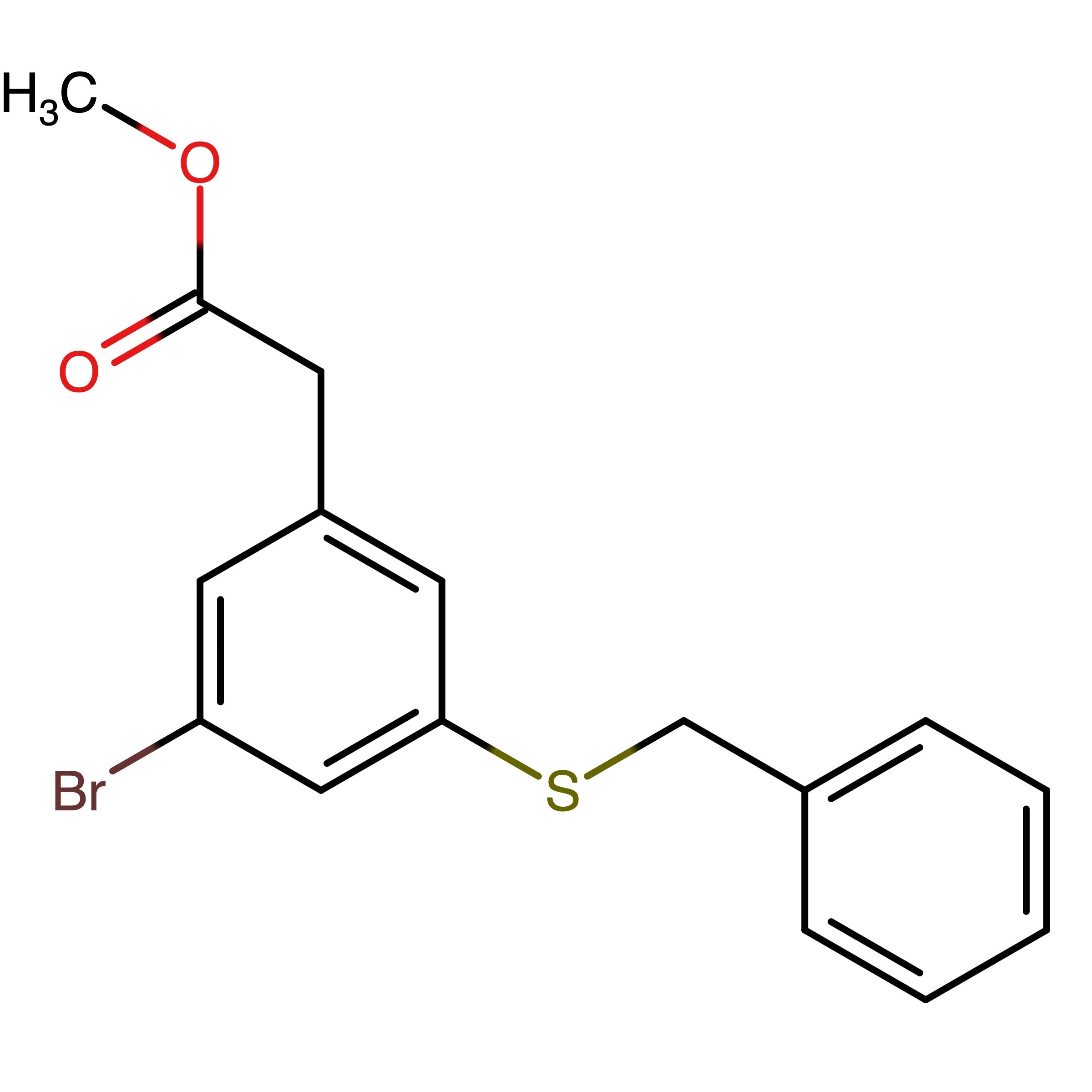 CAS RN 2608944-57-4 | Methyl 2_(3_(benzylthio)_5_bromophenyl)acetate