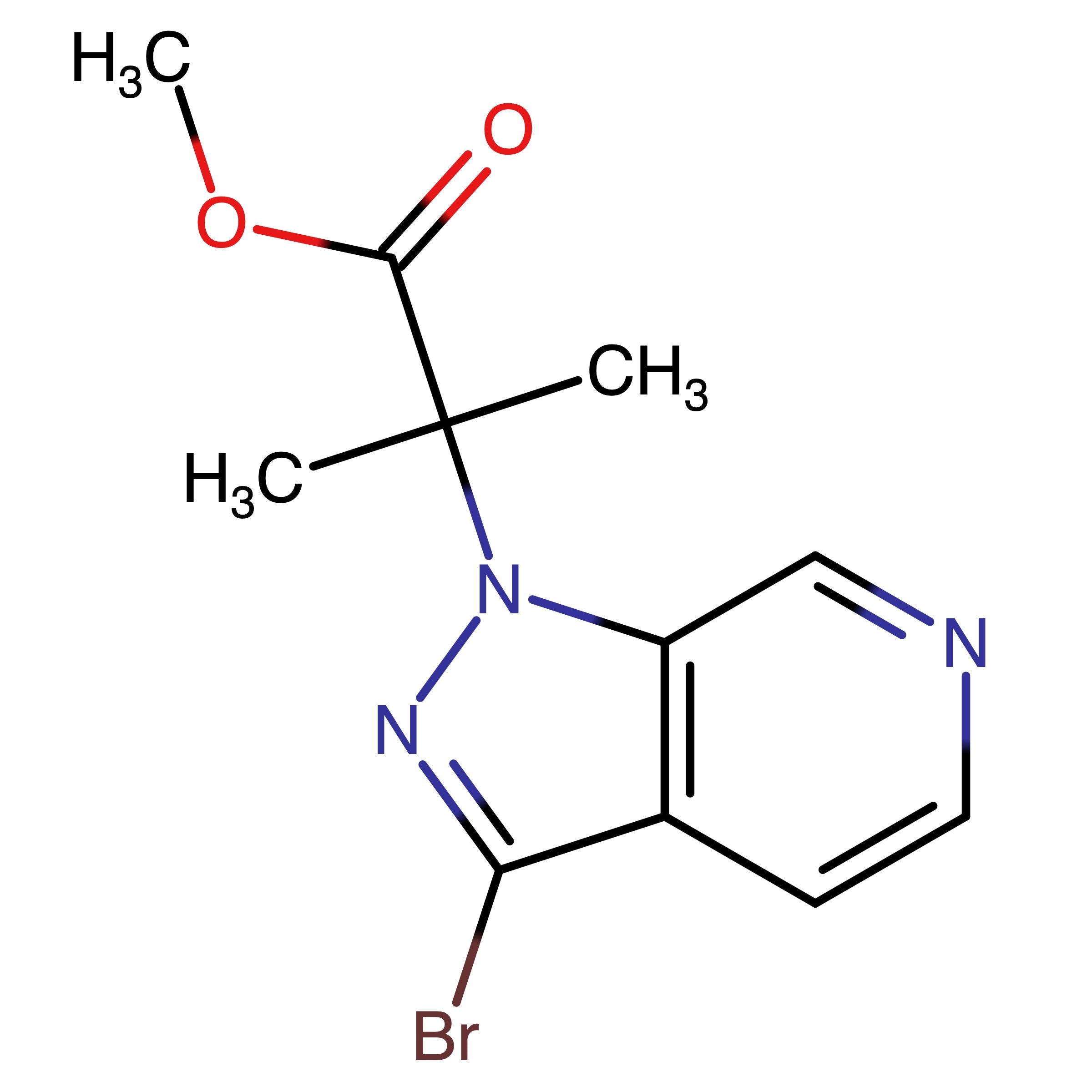 CAS RN 2608945-10-2 | Methyl 2_(3_bromo_1H_pyrazolo[3,4_c]pyridin_1_yl)_2_methylpropanoate