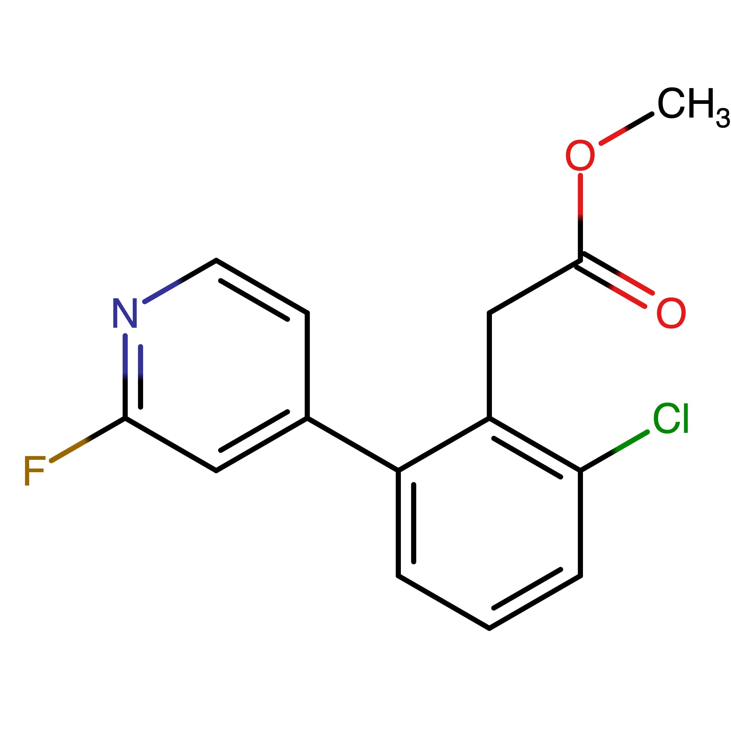 CAS RN 2608945-74-8 | Methyl 2_(2_chloro_6_(2_fluoropyridin_4_yl)phenyl)acetate