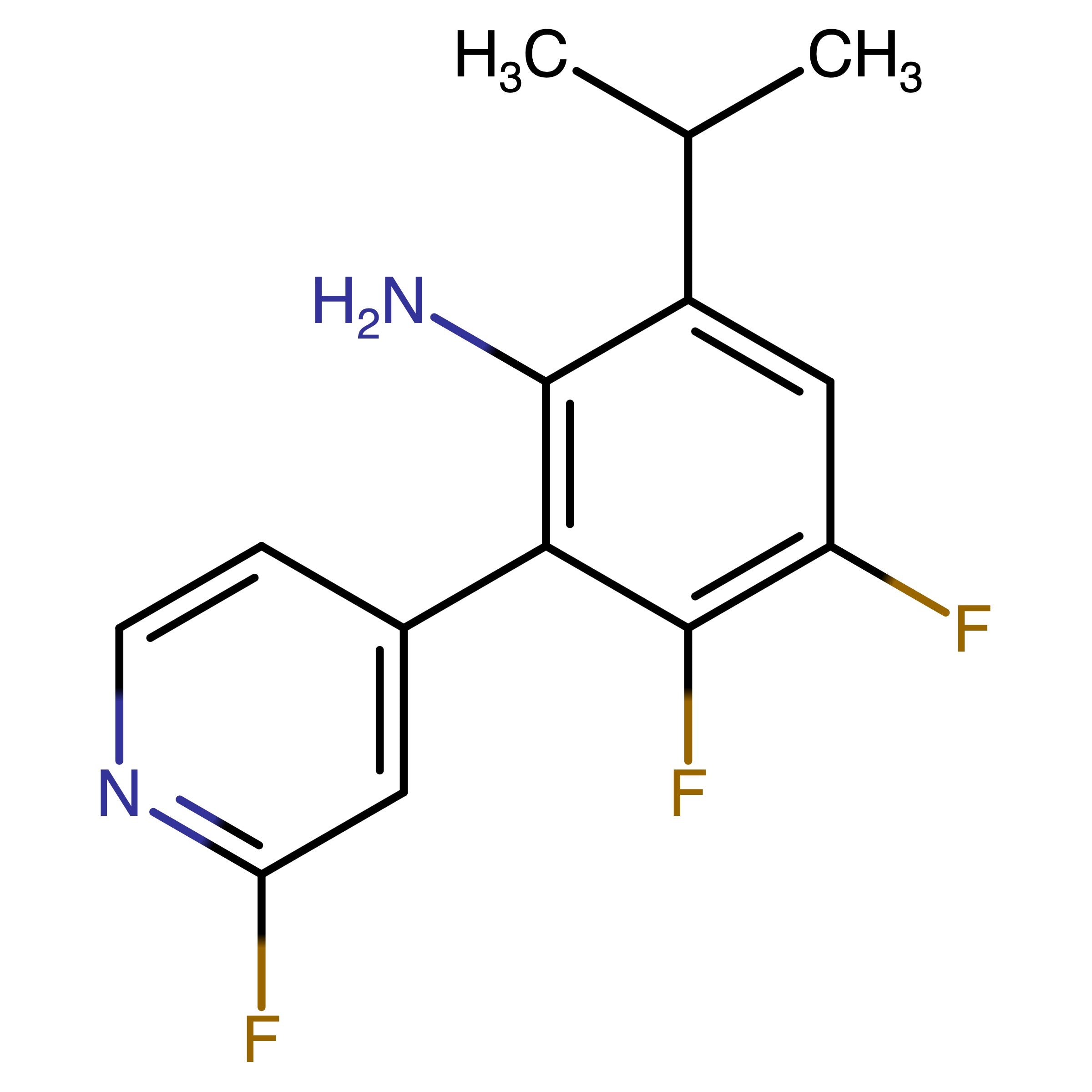 CAS RN 2608946-28-5 | 3,4_Difluoro_2_(2_fluoropyridin_4_yl)_6_(propan-2-yl)aniline