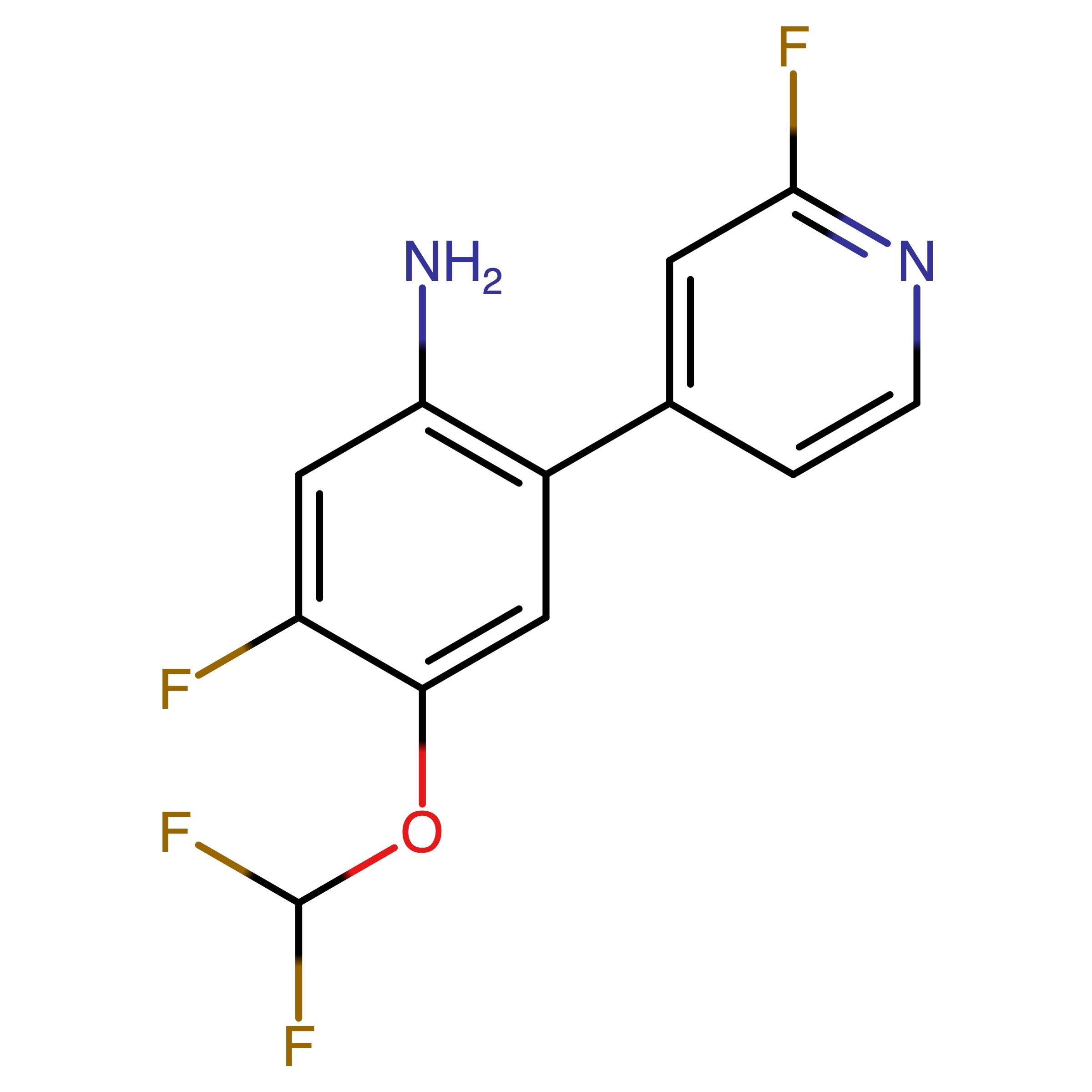 CAS RN 2608947-04-0 | 4_(Difluoromethoxy)_5_fluoro_2_(2_fluoropyridin_4_yl)aniline