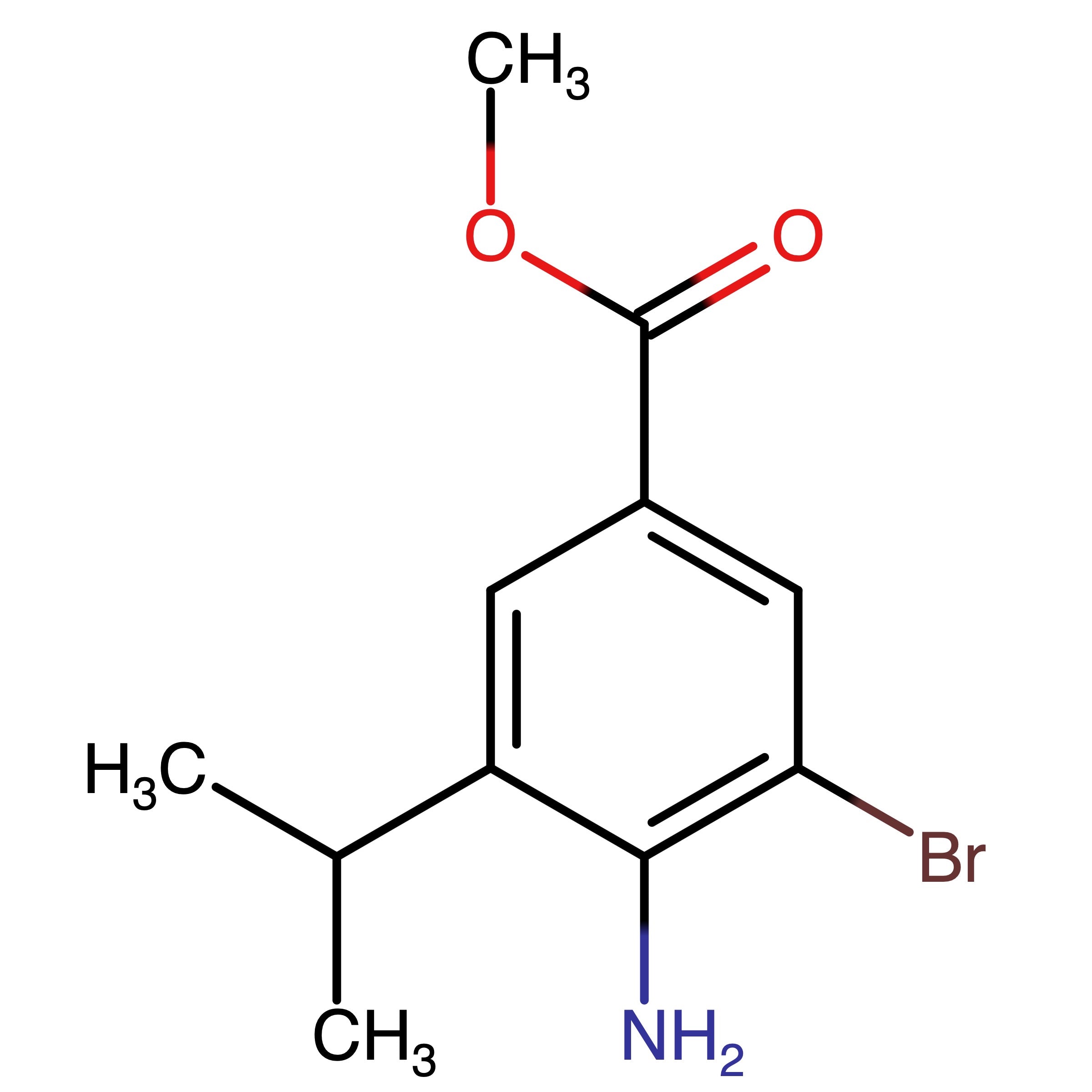 CAS RN 2608947-26-6 | Methyl 4_amino_3_bromo_5_(propan-2-yl)benzoate