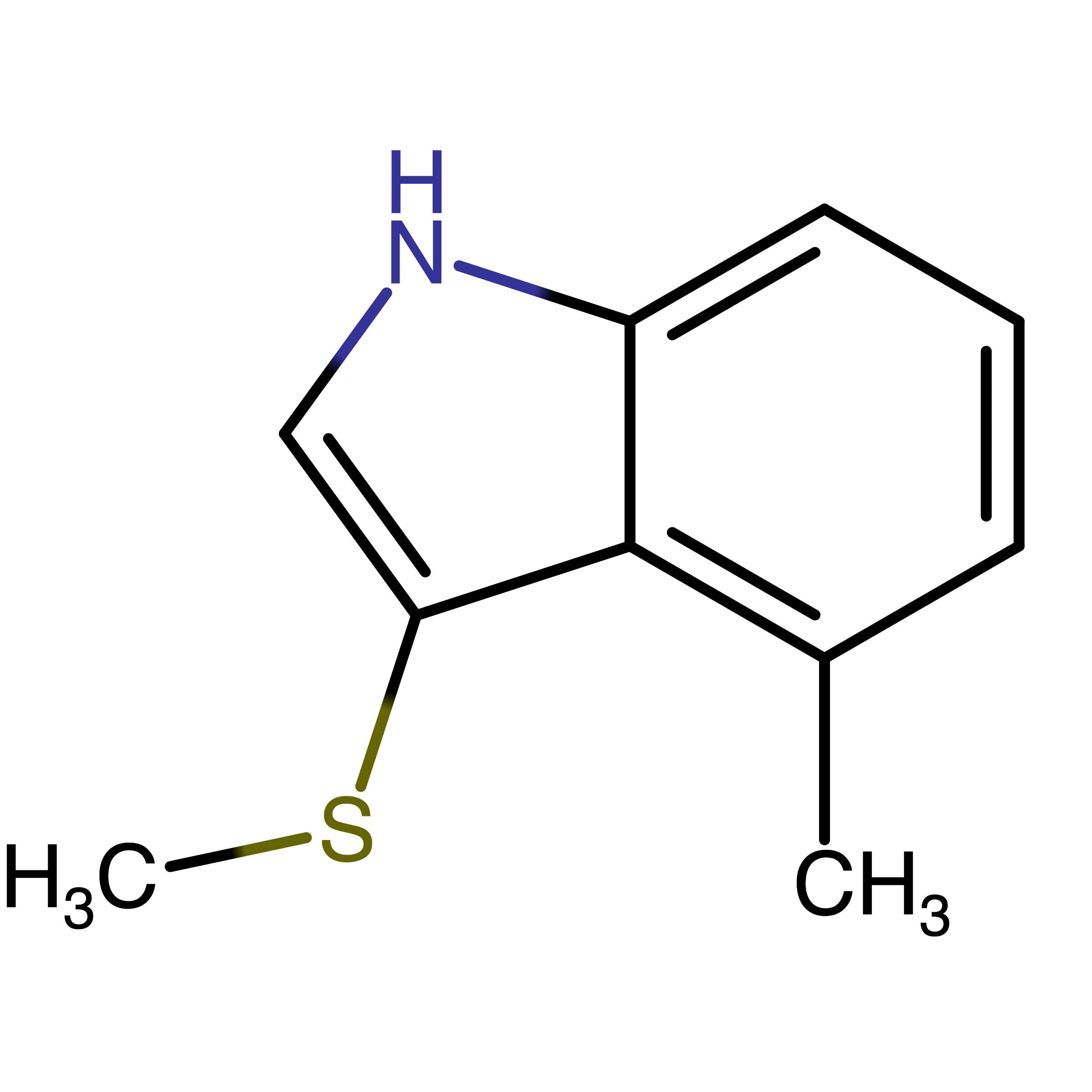 CAS RN 2609782-14-9 | 4-Methyl-3-(methylthio)-1H-indole