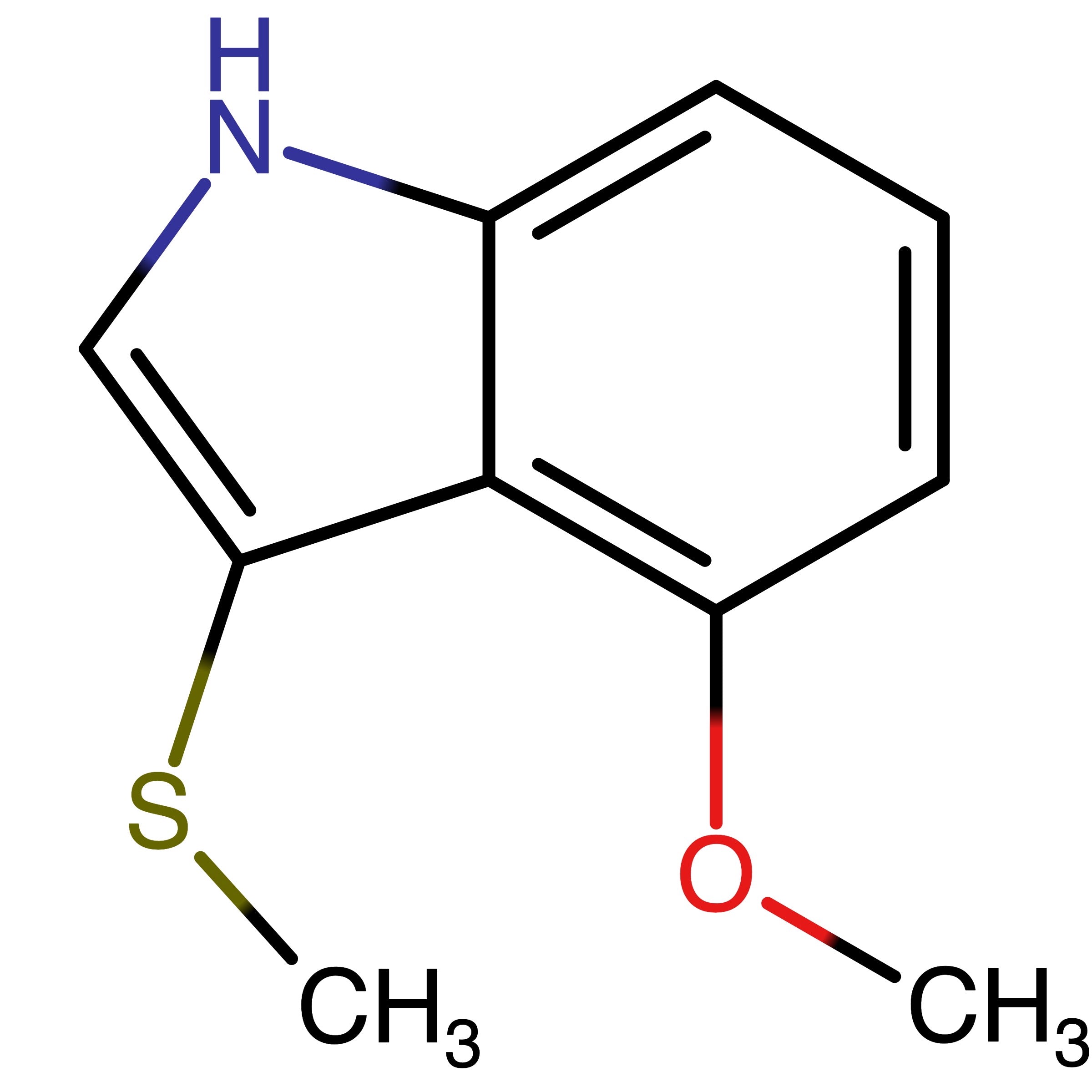 CAS RN 2609782-16-1 | 4-Methoxy-3-(methylthio)-1H-indole