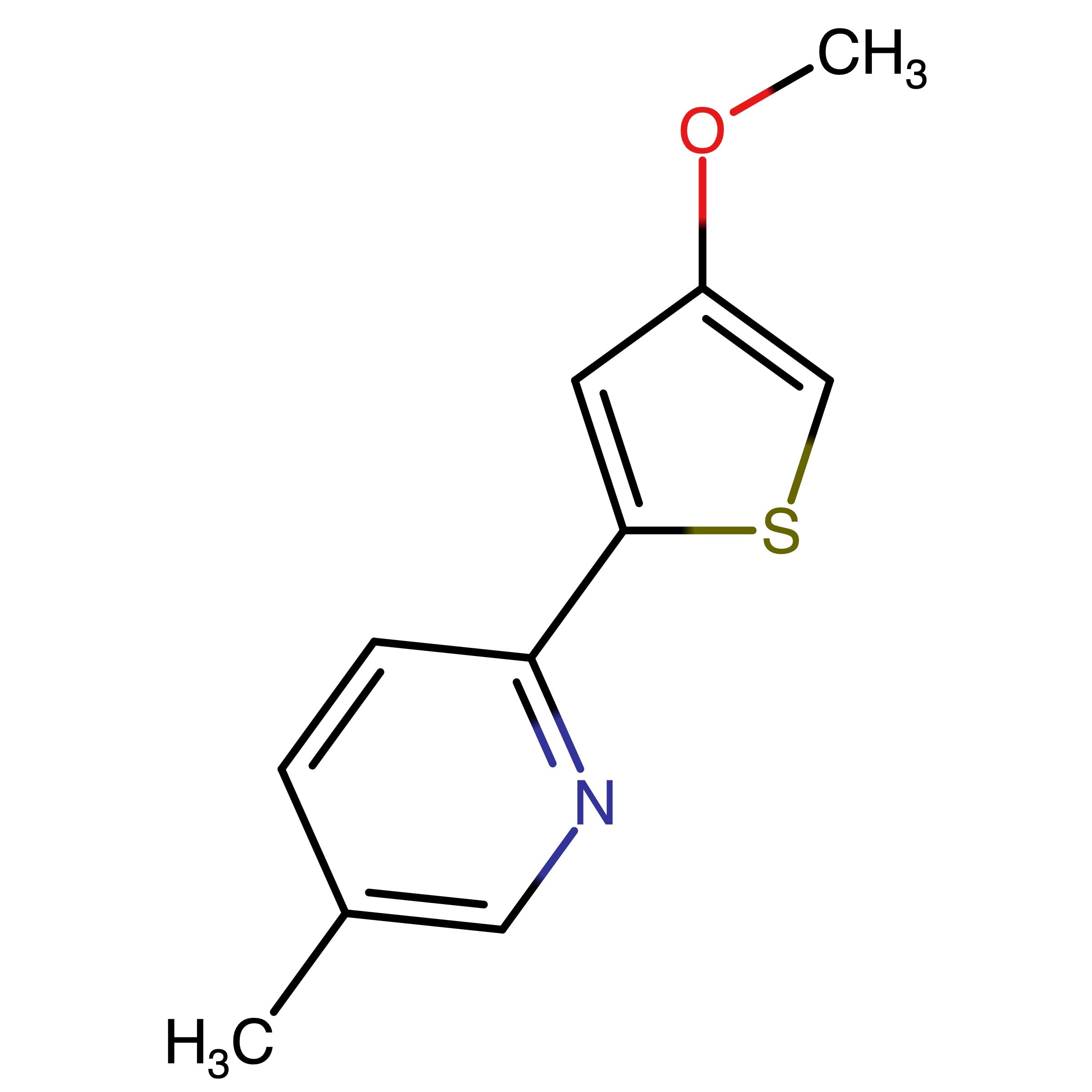 CAS RN 2624407-35-6 | Name: 2-(4-Methoxythiophen-2-yl)-5-methylpyridine
