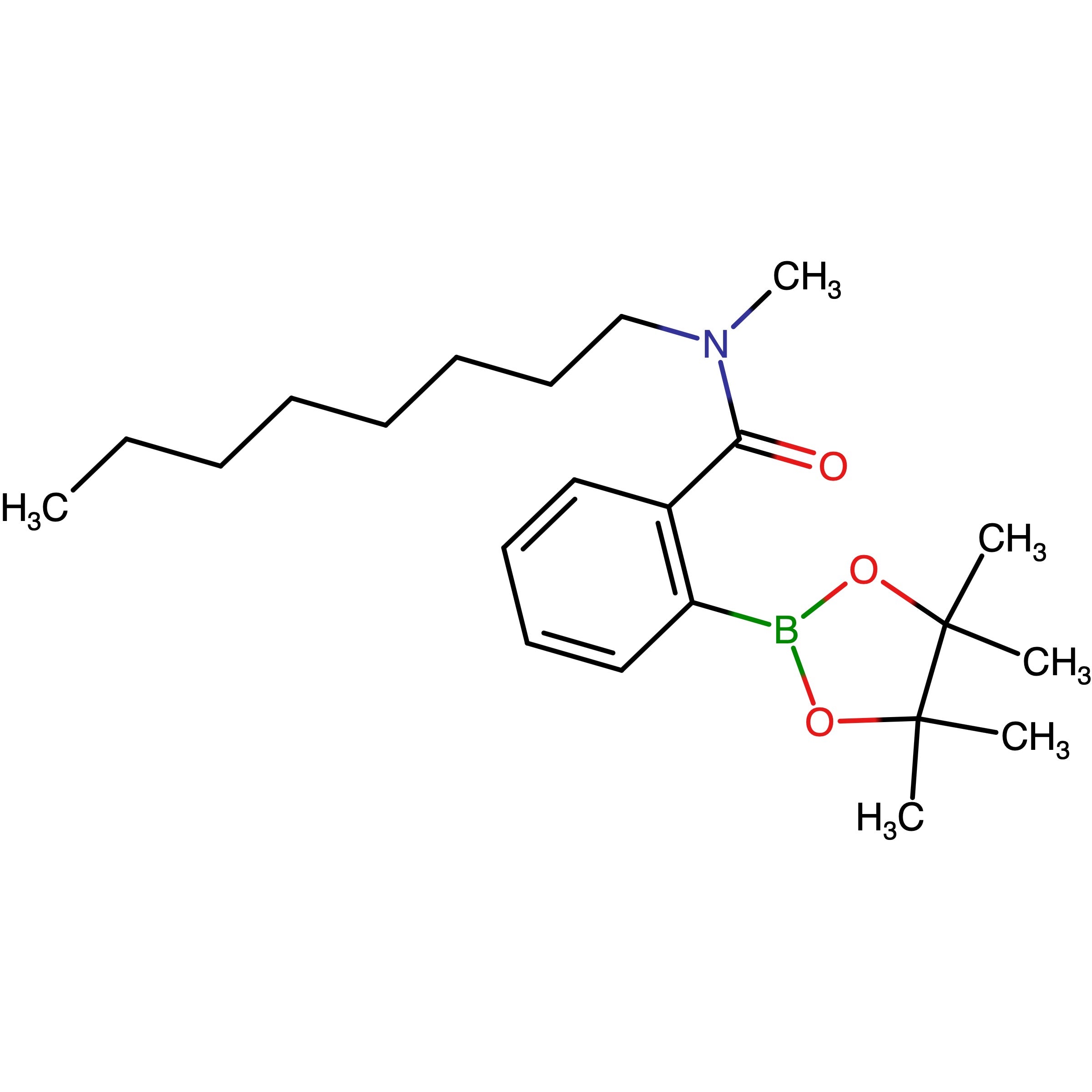 CAS RN 2624407-65-2 | Name: N-Methyl-N-octyl-2-(4,4,5,5-tetramethyl-1,3,2-dioxaborolan-2-yl)benzamide