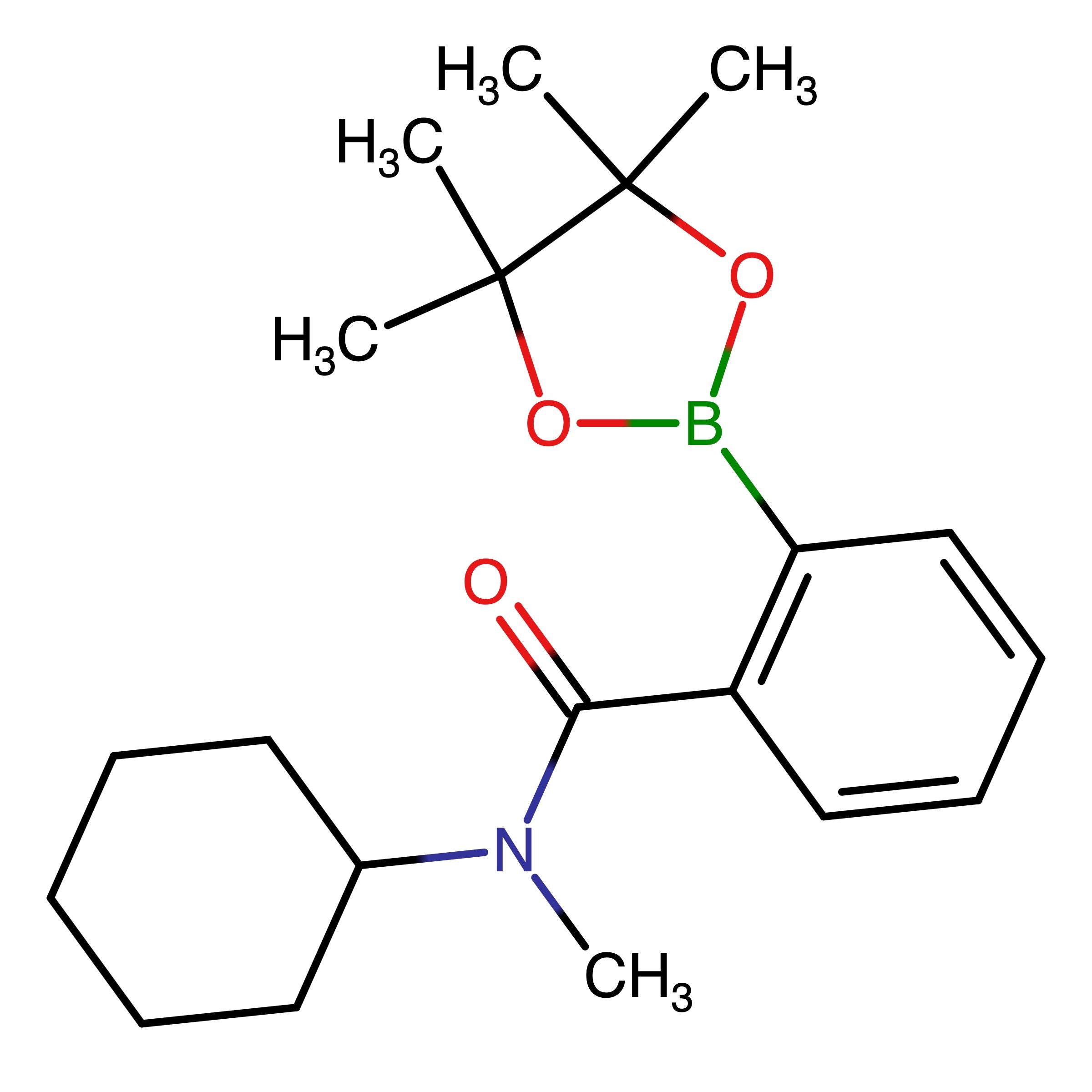 CAS RN 2624407-67-4 | Name: N-Cyclohexyl-N-methyl-2-(4,4,5,5-tetramethyl-1,3,2-dioxaborolan-2-yl)benzamide | MDL: MFCD24039547
