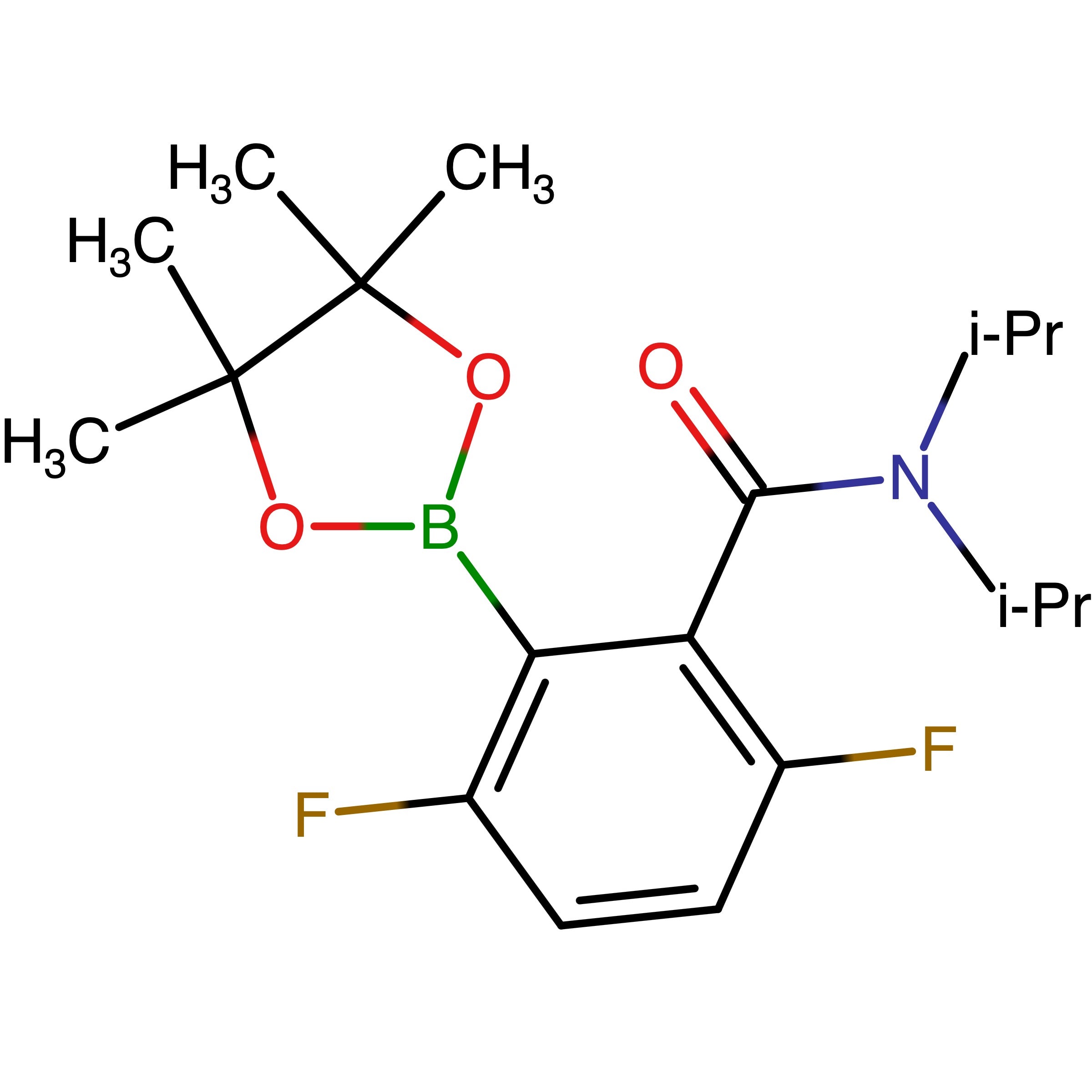 CAS RN 2624407-73-2 | Name: N,N-Bis(propan-2-yl)-3,6-difluoro-2-(tetramethyl-1,3,2-dioxaborolan-2-yl)benzamide
