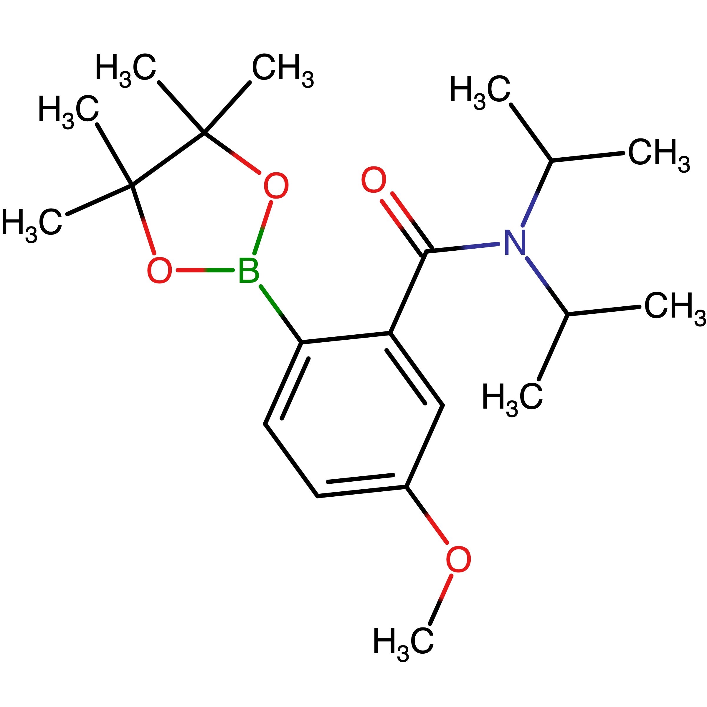 CAS RN 2624407-76-5 | Name: N,N-Bis(propan-2-yl)-5-methoxy-2-(tetramethyl-1,3,2-dioxaborolan-2-yl)benzamide