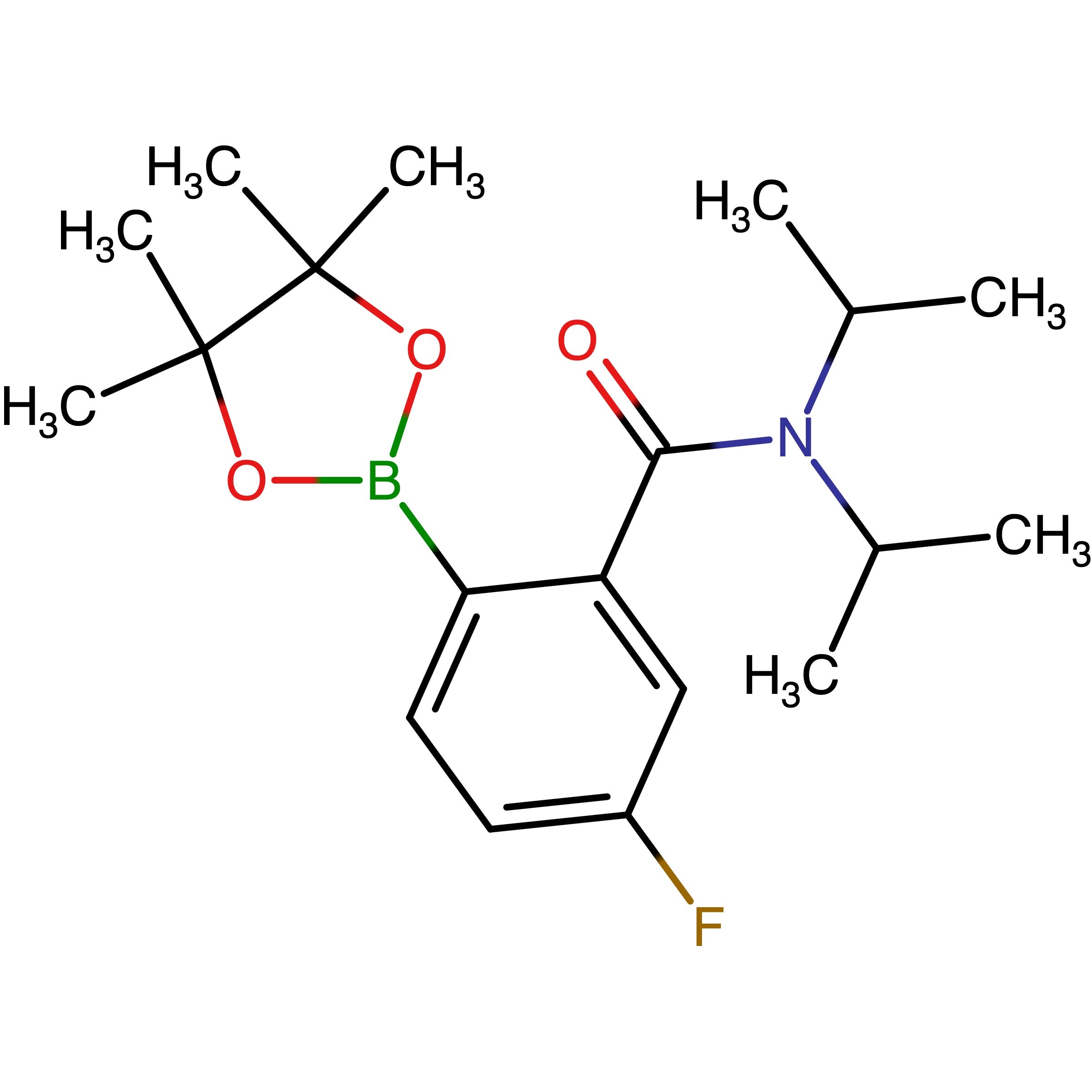CAS RN 2624407-79-8 | Name: N,N-Bis(propan-2-yl)-5-fluoro-2-(tetramethyl-1,3,2-dioxaborolan-2-yl)benzamide