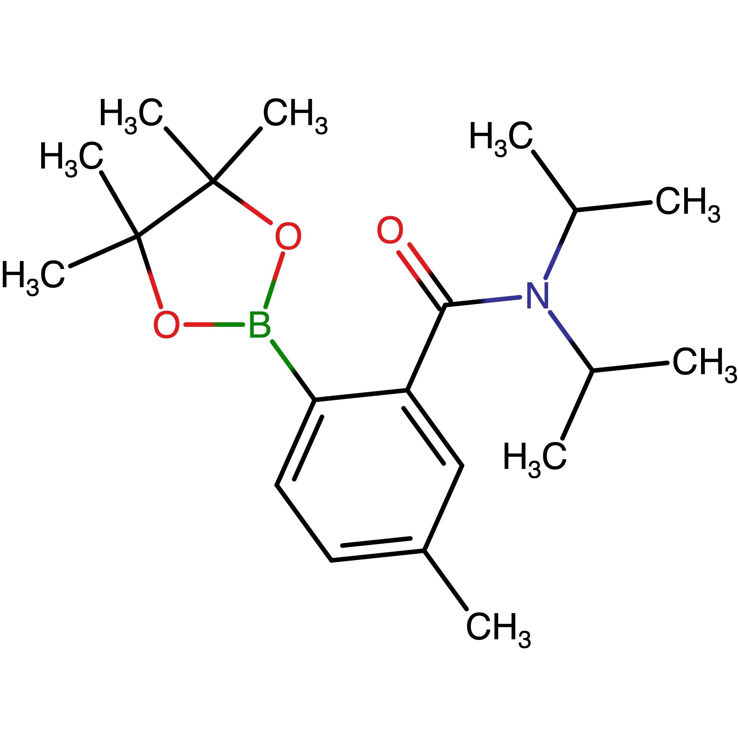 CAS RN 2624407-80-1 | Name: N,N-Bis(propan-2-yl)-5-methyl-2-(tetramethyl-1,3,2-dioxaborolan-2-yl)benzamide