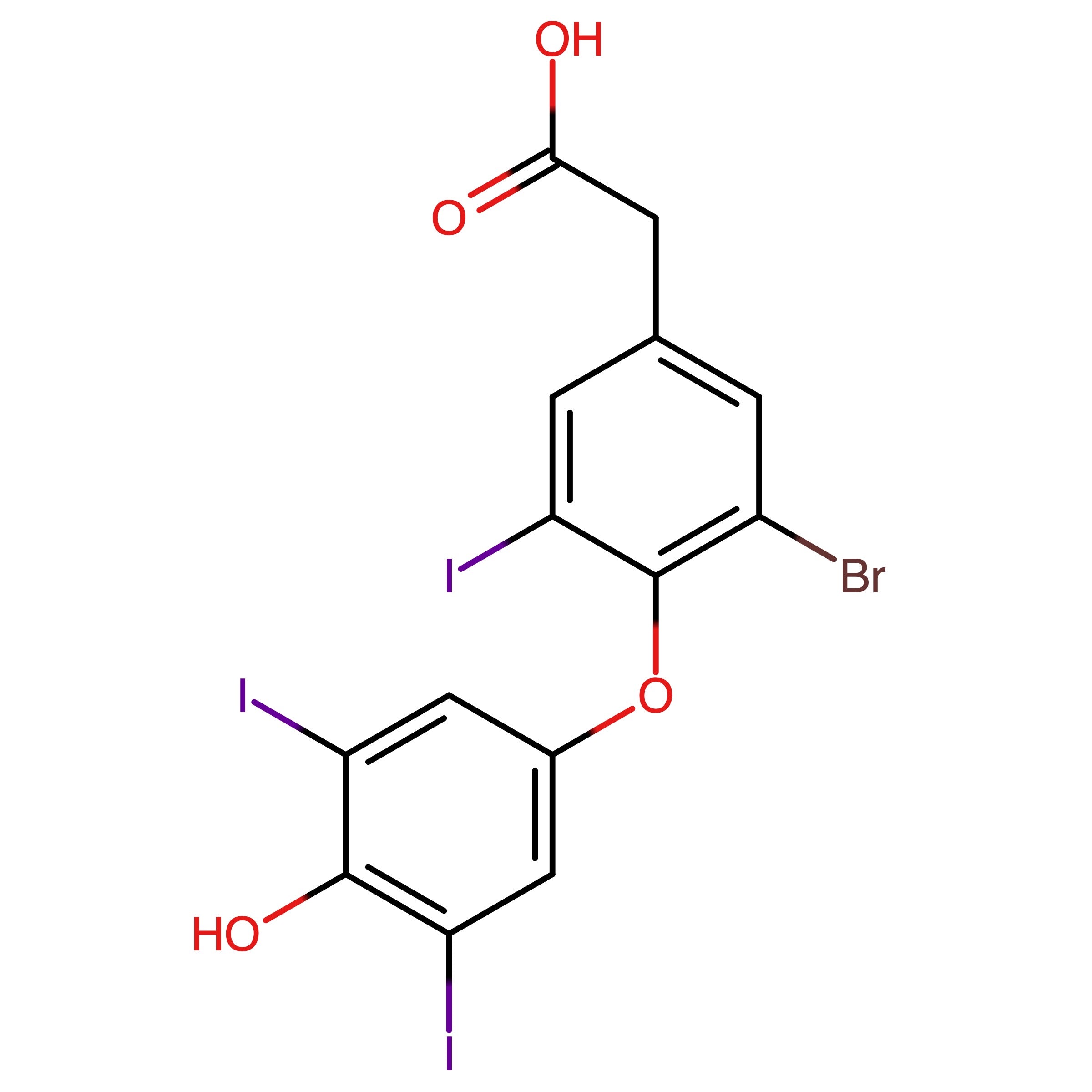 CAS RN 2636771-16-7 | 3-Bromo-3_,5,5_-triiodothyroacetic acid