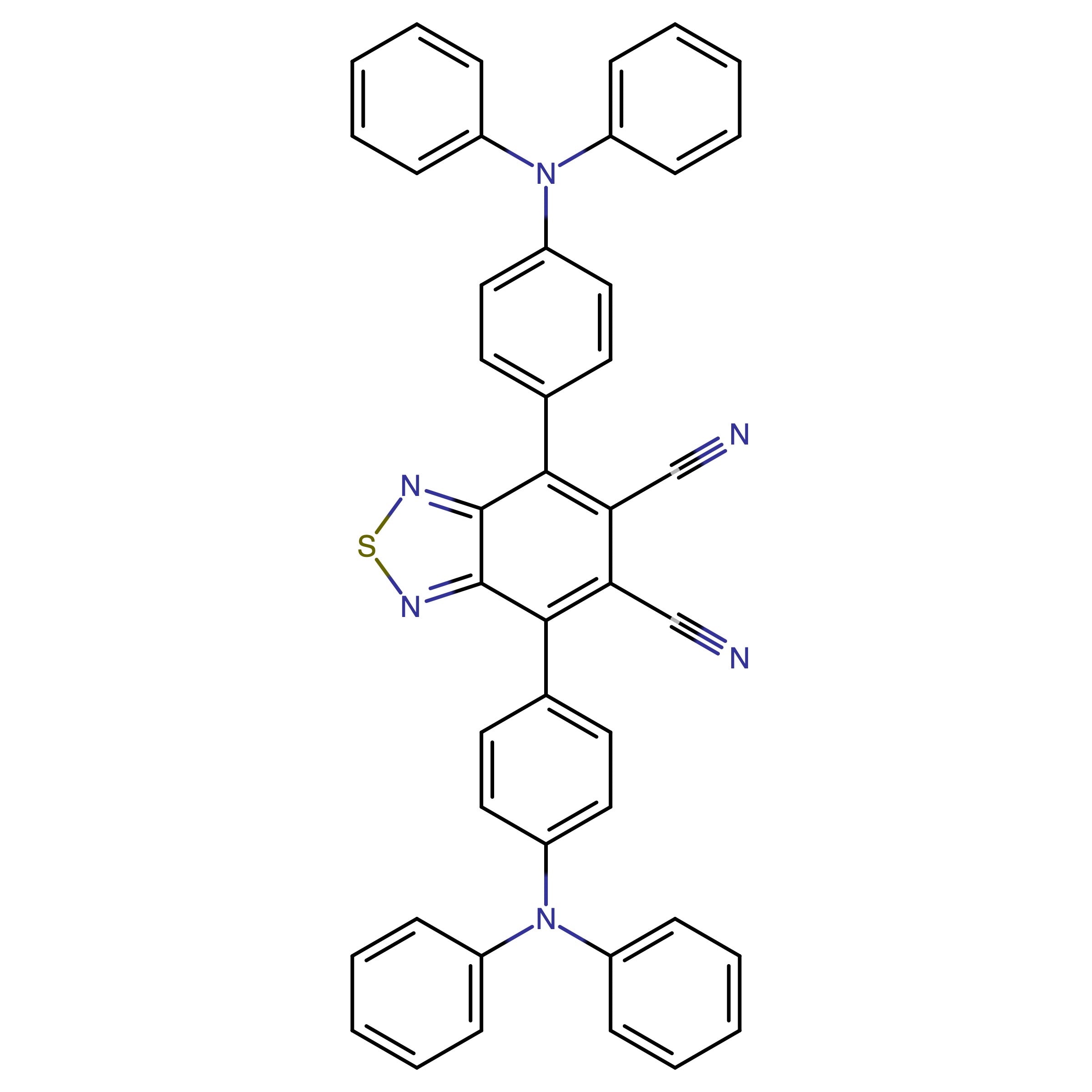 CAS RN 2641008-10-6 | 4,7-Bis(4-(diphenylamino)phenyl)benzo[c][1,2,5]thiadiazole-5,6-dicarbonitrile