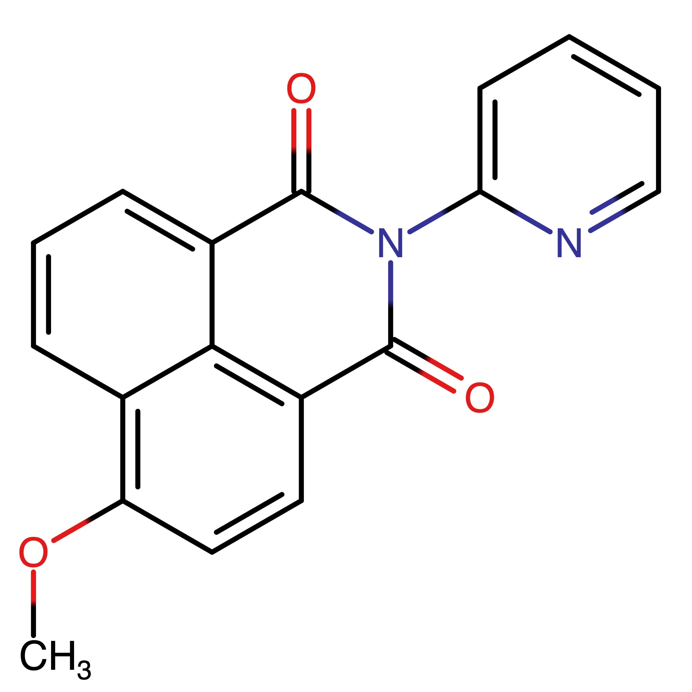CAS RN 26495-97-6 | 4-Methoxy-N-(2-pyridyl)-1,8-naphthalimide