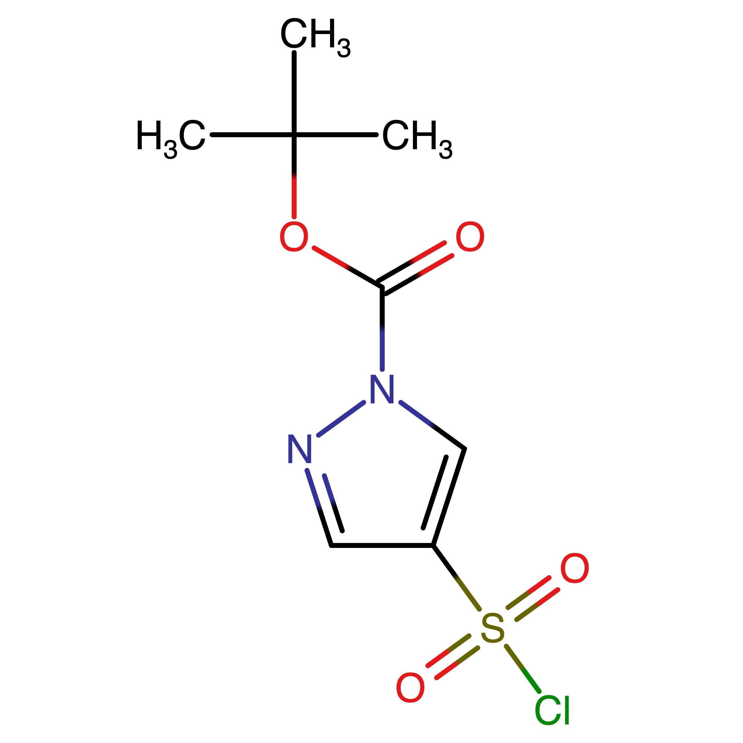 CAS RN 2680668-19-1 | tert-Butyl 4-chlorosulfonylpyrazole-1-carboxylate
