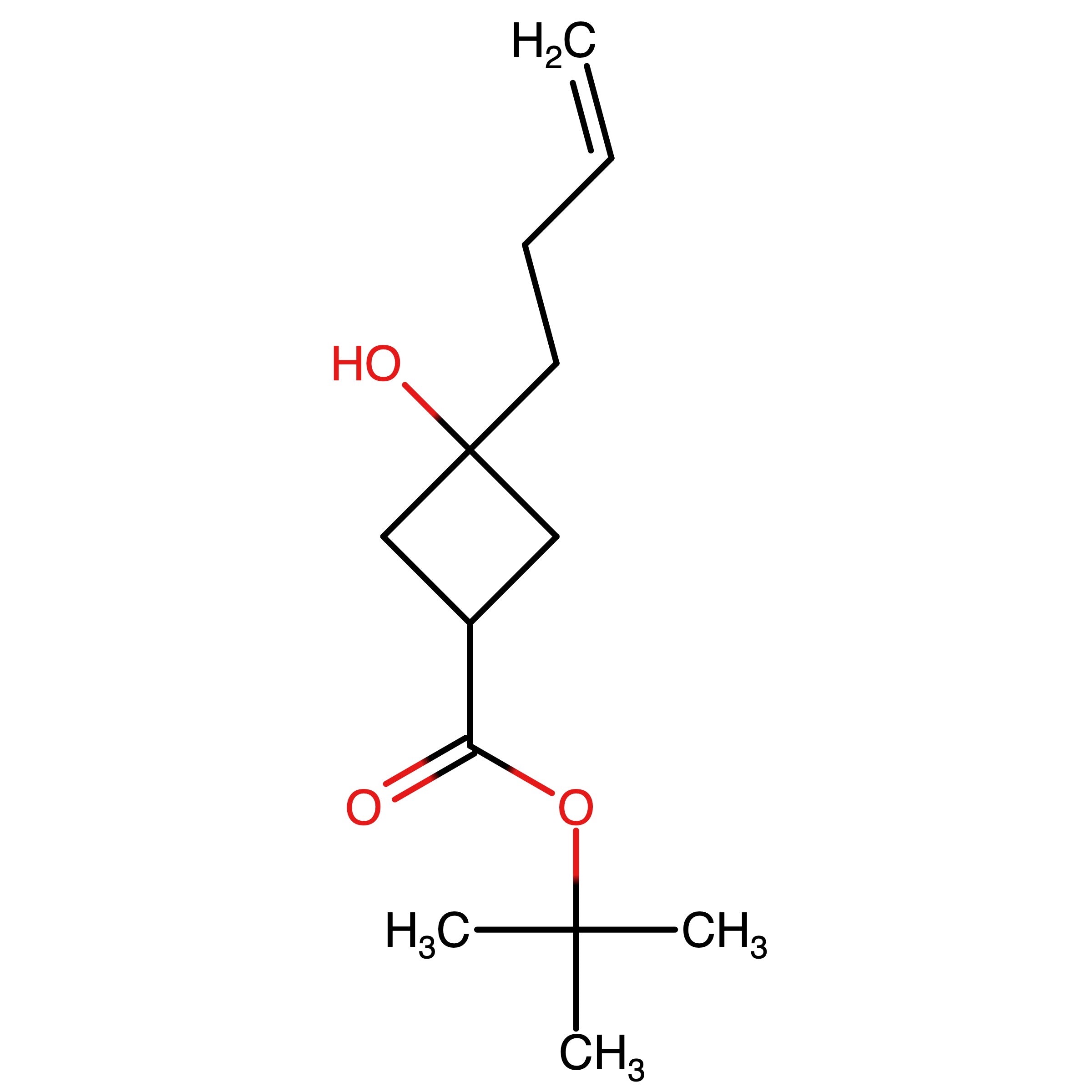 CAS RN 2699663-00-6 | text-Butyl 3-hydroxy-3-(but-3-en-1-yl)cyclobutane-1-carboxylate