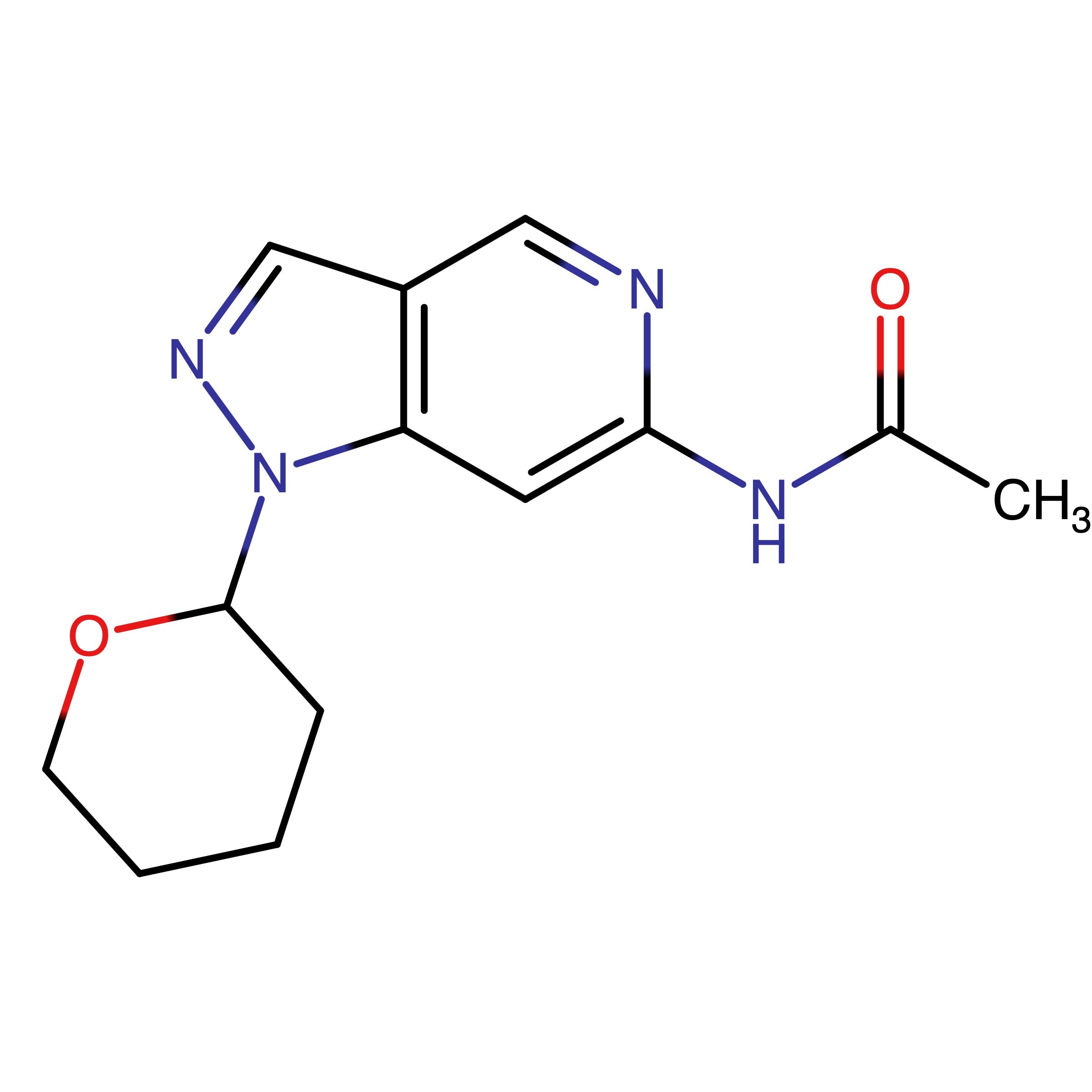 CAS RN 2701680-02-4 | N-(1-(Tetrahydro-2H-pyran-2-yl)-1H-pyrazolo[4,3-c]pyridin-6-yl)acetamide | MFCD24620293