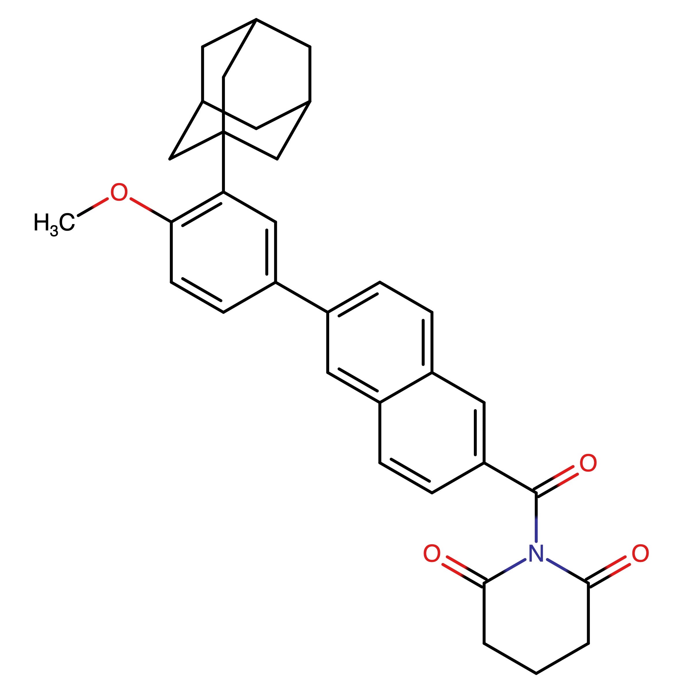 CAS RN 2723565-53-3 | 1-(6-(3-(Adamantan-1-yl)-4-methoxyphenyl)-2-naphthoyl)piperidine-2,6-dione