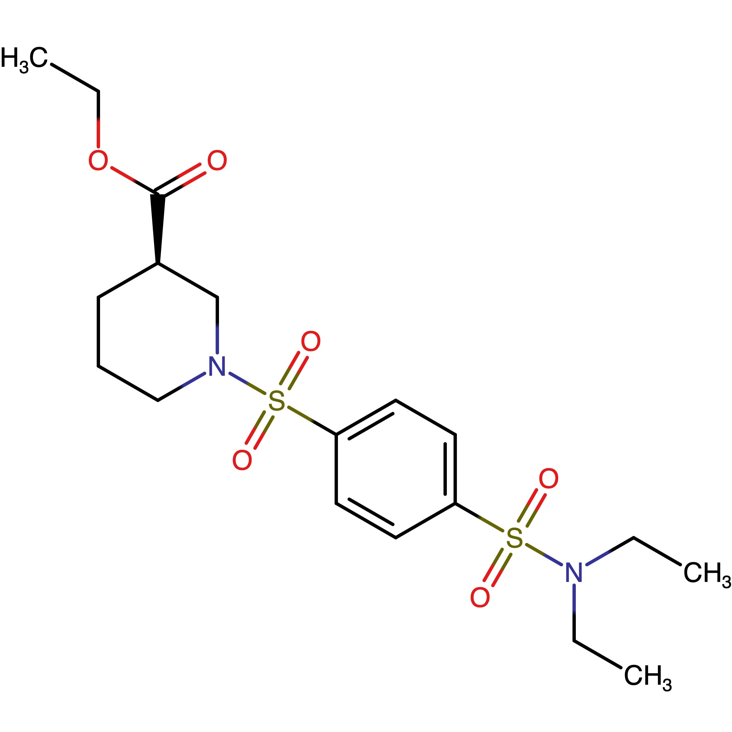 CAS RN 2749554-00-3 | Ethyl (R)-1-((4-(N,N-diethylsulfamoyl)phenyl)sulfonyl)piperidine-3-carboxylate