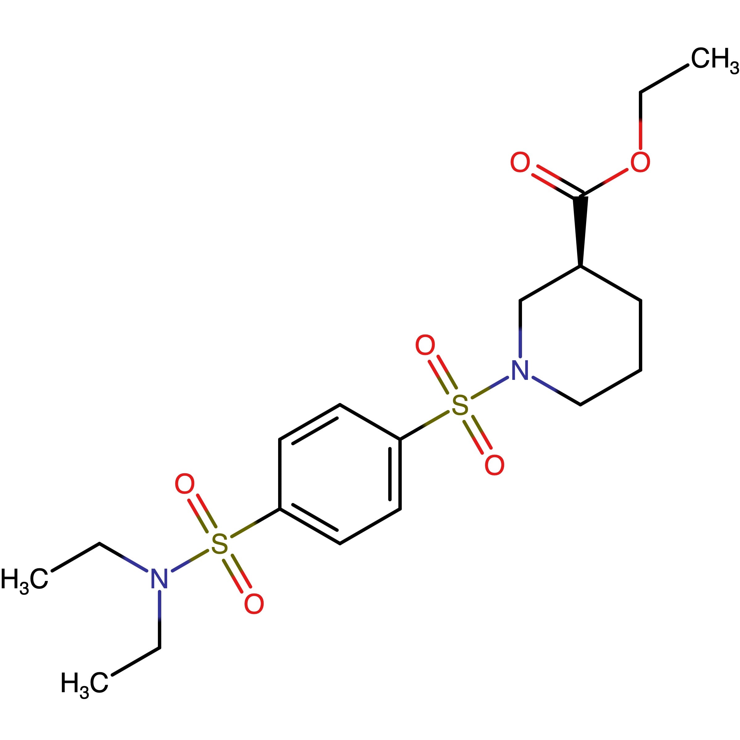 CAS RN 2749554-01-4 | Ethyl (S)-1-((4-(N,N-diethylsulfamoyl)phenyl)sulfonyl)piperidine-3-carboxylate