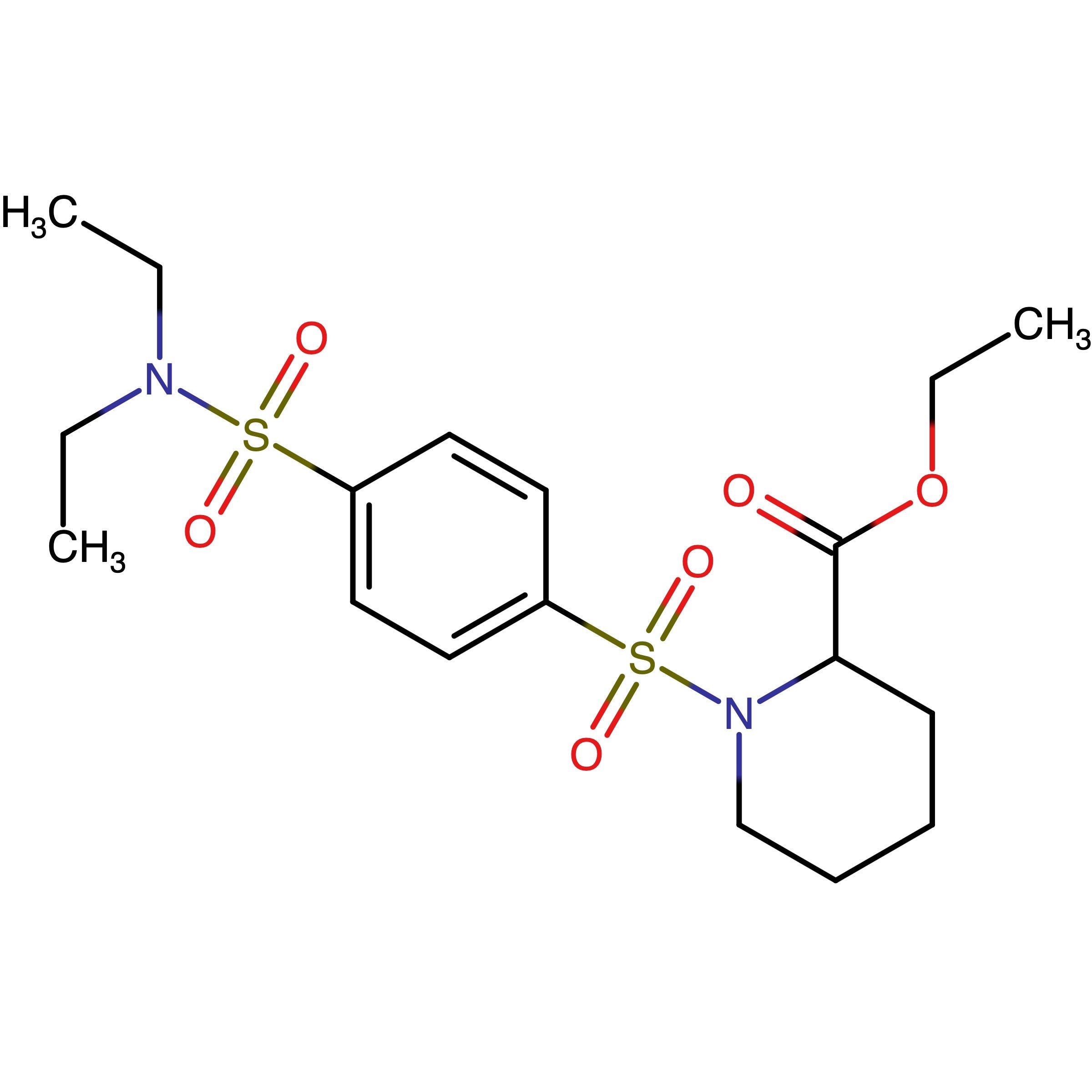 CAS RN 2749554-02-5 | Ethyl 1-((4-(N,N-diethylsulfamoyl)phenyl)sulfonyl)piperidine-2-carboxylate