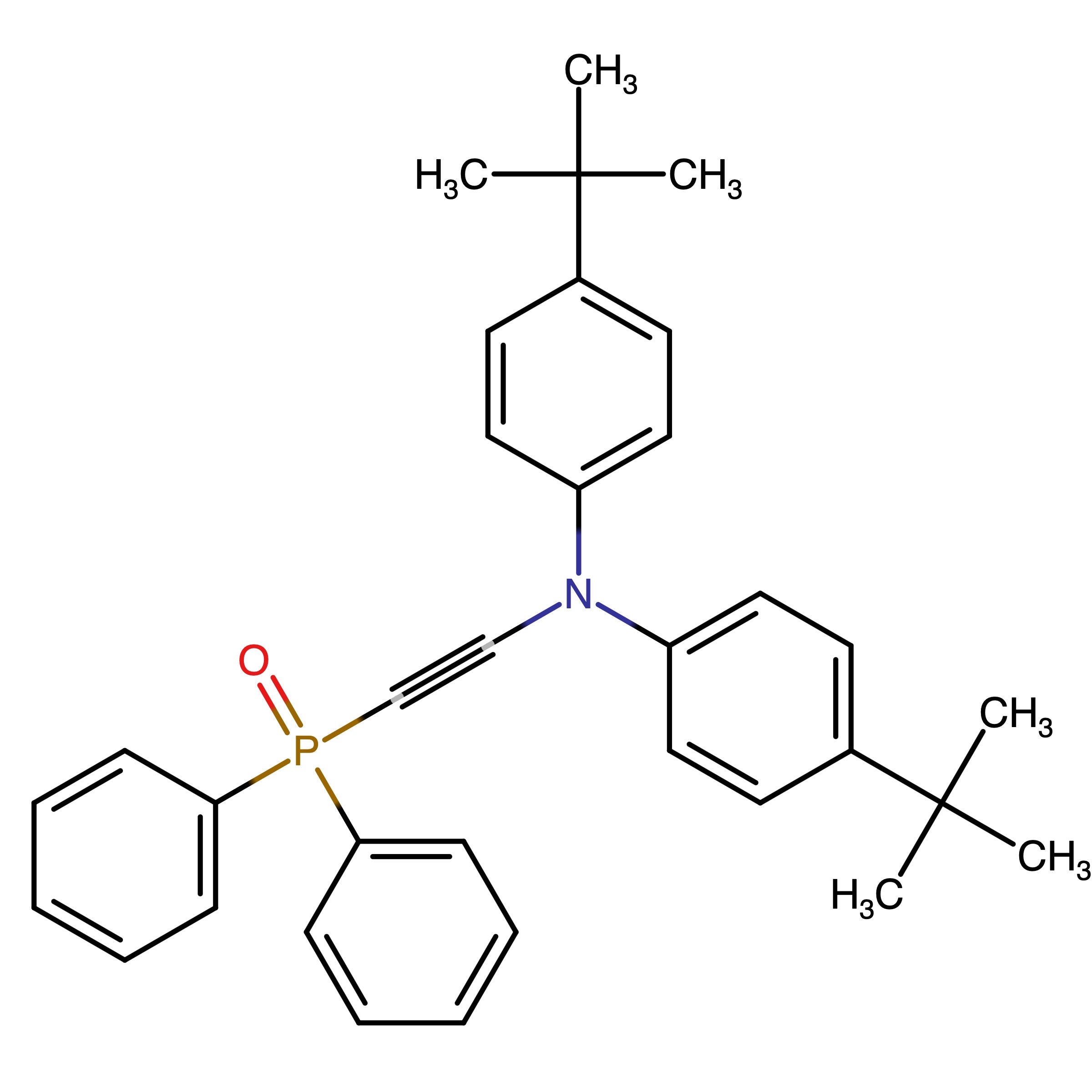 CAS RN 2750591-34-3 | Name: 1-[Di(4-tert-butylphenyl)amino]-2-(diphenylphosphinyl)ethyne