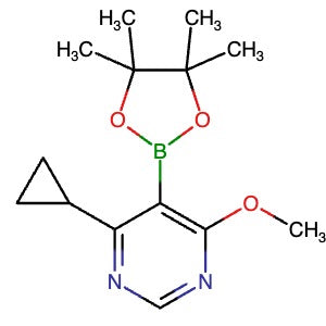 2750602-14-1 | 4-Cyclopropyl-6-methoxy-5-(4,4,5,5-tetramethyl-1,3,2-dioxaborolan-2-yl)pyrimidine - Hoffman Fine Chemicals