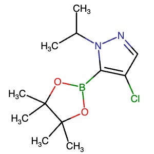 2750602-16-3 | 4-Chloro-1-(propan-2-yl)-5-(4,4,5,5-tetramethyl-1,3,2-dioxaborolan-2-yl)-1H-pyrazole - Hoffman Fine Chemicals