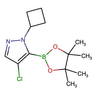 2750602-23-2 | 4-Chloro-1-cyclobutyl-5-(4,4,5,5-tetramethyl-1,3,2-dioxaborolan-2-yl)-1H-pyrazole - Hoffman Fine Chemicals