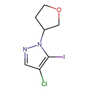 2750602-28-7 | 4-Chloro-5-iodo-1-(tetrahydrofuran-3-yl)-1H-pyrazole - Hoffman Fine Chemicals