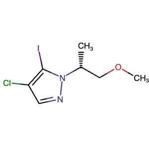 2750602-48-1 | (R)-4-Chloro-5-iodo-1-(1-methoxypropan-2-yl)-1H-pyrazole - Hoffman Fine Chemicals