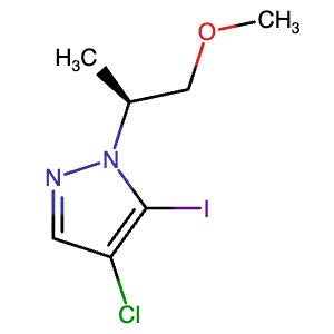 2750602-50-5 | (S)-4-Chloro-5-iodo-1-(1-methoxypropan-2-yl)-1H-pyrazole - Hoffman Fine Chemicals