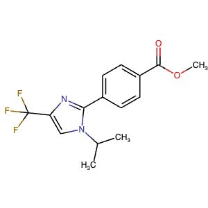 2750602-57-2 | Methyl 4-(1-(propan-2-yl)-4-(trifluoromethyl)-1H-imidazol-2-yl)benzoate - Hoffman Fine Chemicals