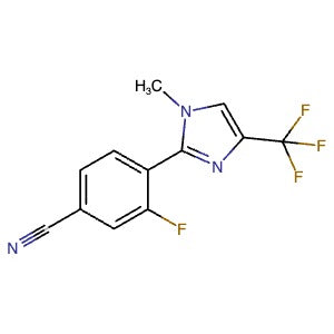 2750602-60-7 | 3-Fluoro-4-(1-methyl-4-(trifluoromethyl)-1H-imidazol-2-yl)benzonitrile - Hoffman Fine Chemicals