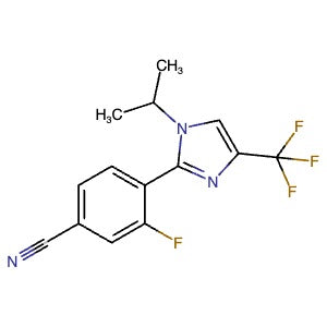 2750602-63-0 | 3-Fluoro-4-(1-(propan-2-yl)-4-(trifluoromethyl)-1H-imidazol-2-yl)benzonitrile - Hoffman Fine Chemicals