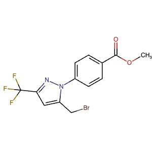 2750602-90-3 | Methyl 4-(5-(bromomethyl)-3-(trifluoromethyl)-1H-pyrazol-1-yl)benzoate - Hoffman Fine Chemicals