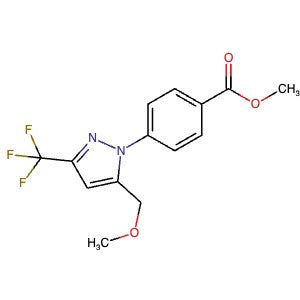 2750602-91-4 | Methyl 4-(5-(methoxymethyl)-3-(trifluoromethyl)-1H-pyrazol-1-yl)benzoate - Hoffman Fine Chemicals