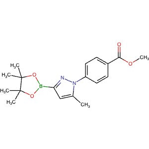 2750603-02-0 | Methyl 4-(5-methyl-3-(4,4,5,5-tetramethyl-1,3,2-dioxaborolan-2-yl)-1H-pyrazol-1-yl)benzoate - Hoffman Fine Chemicals