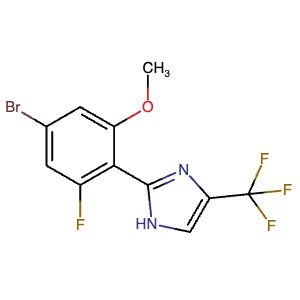 2750603-50-8 | 2-(4-Bromo-2-fluoro-6-methoxyphenyl)-4-(trifluoromethyl)-1H-imidazole - Hoffman Fine Chemicals